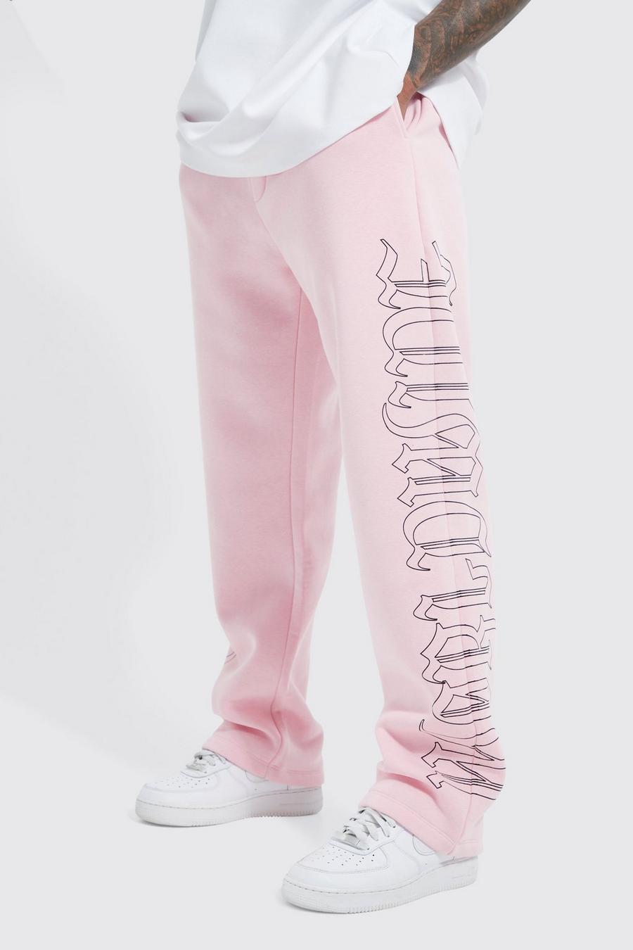 Pink rosa Straight Leg Worldwide Joggers image number 1