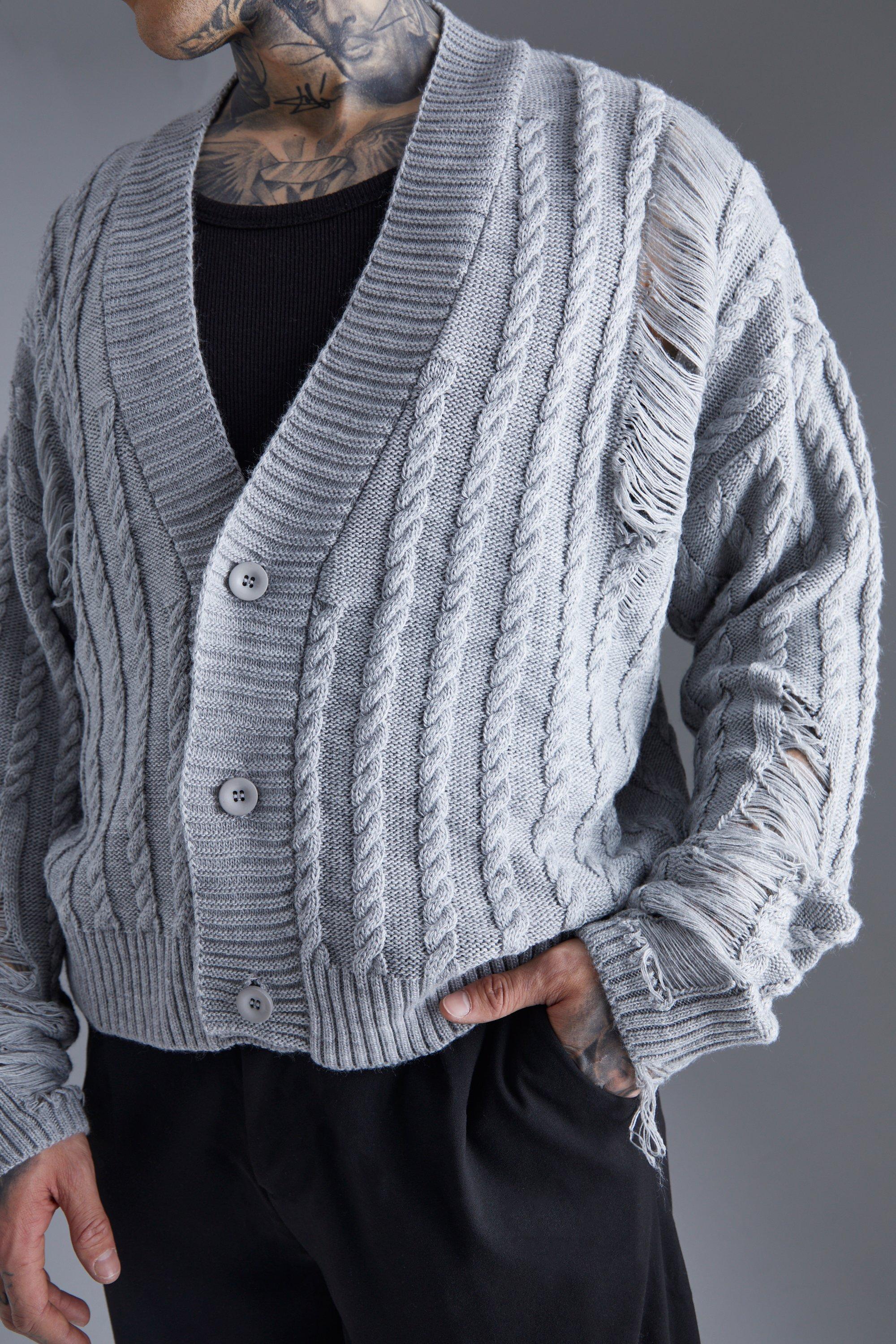 Open hot sale cardigan mens