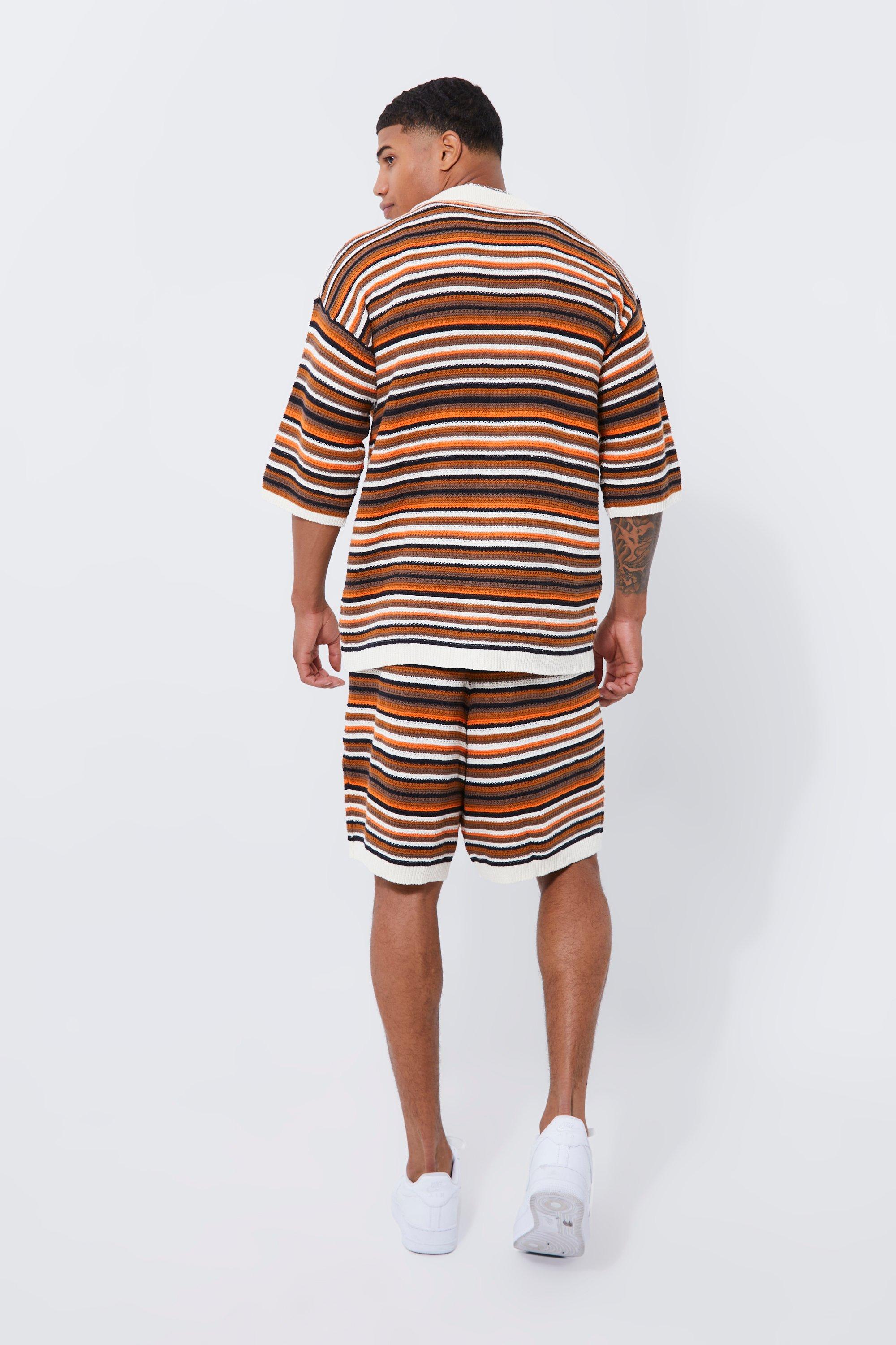 Brown/White Mini Stripe Stitch Set Brown/White Mini Stripe Stitch Set
