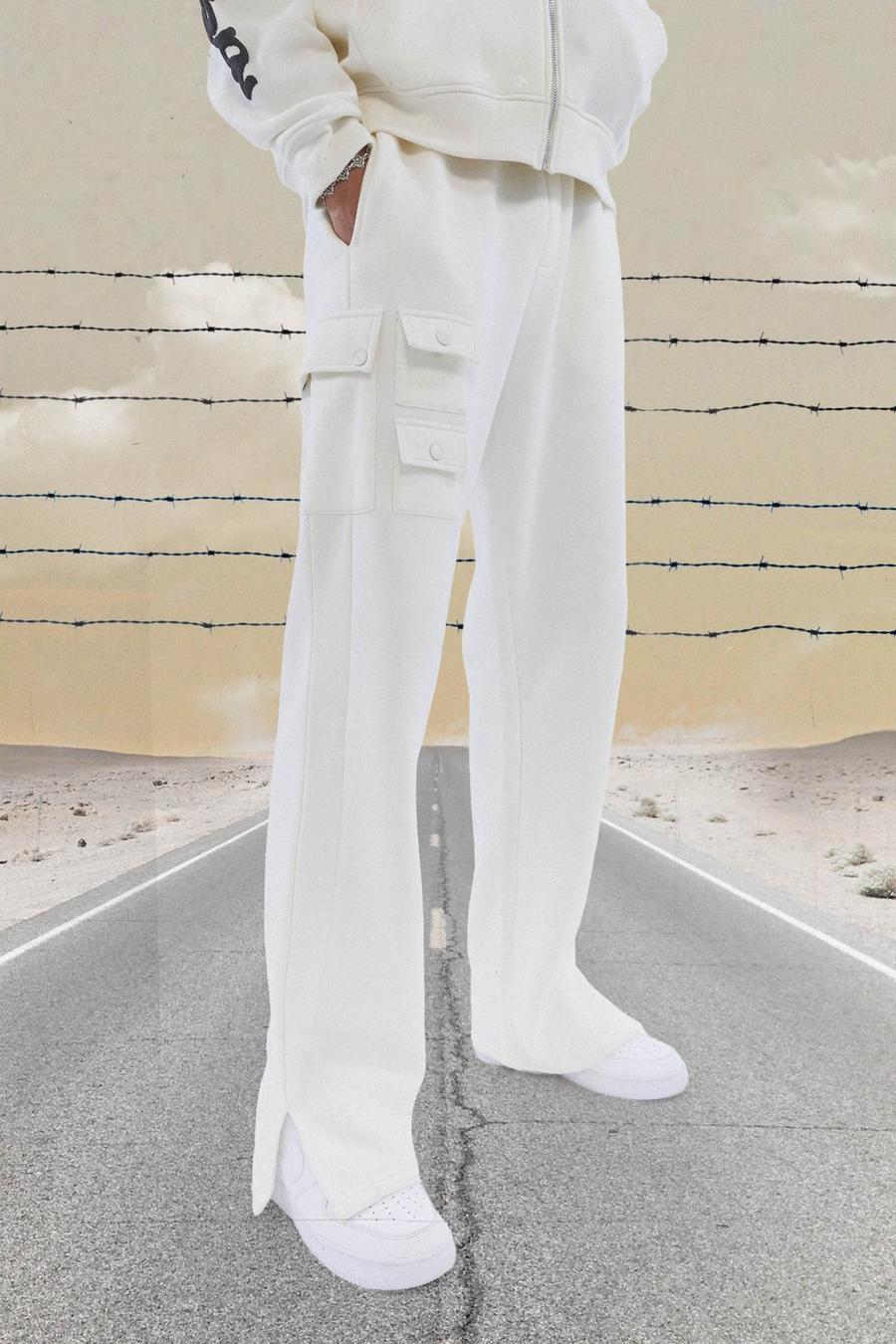 Ecru white Polo Ralph Lauren Pullover mit Reißverschluss