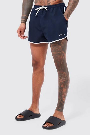 Man Signature Runner Swim Short navy