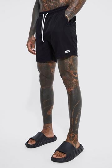 Original Man Mid Length Swim Shorts black