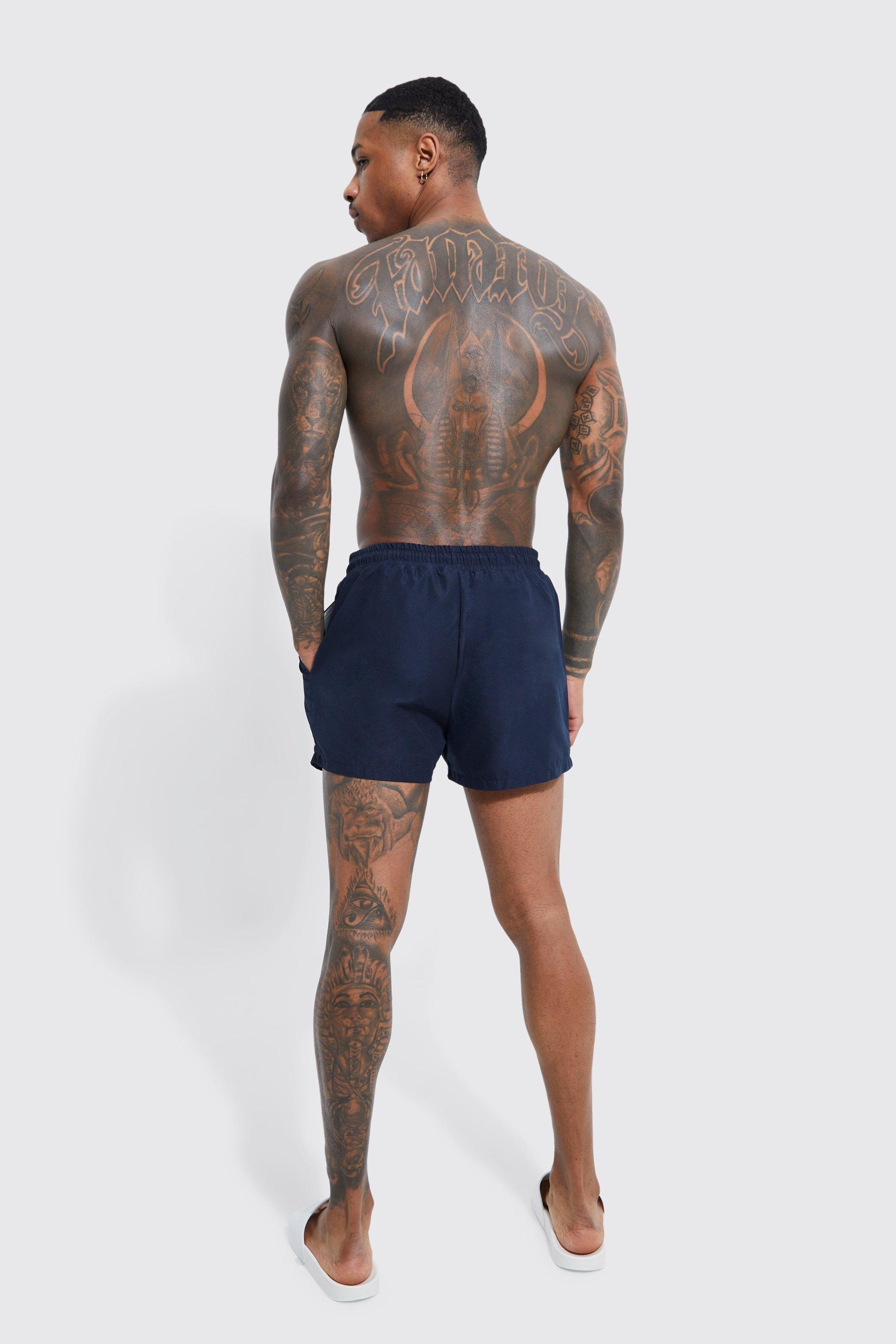 Navy swim store shorts mens