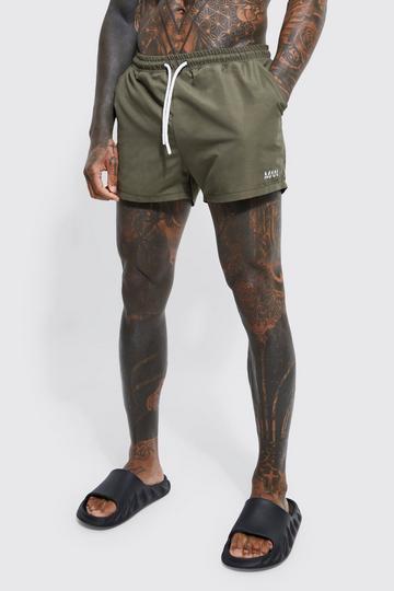 Original Man Short Length Swim Shorts khaki