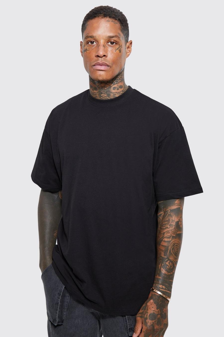 3er-Pack Basic Oversize T-Shirt, Black image number 1