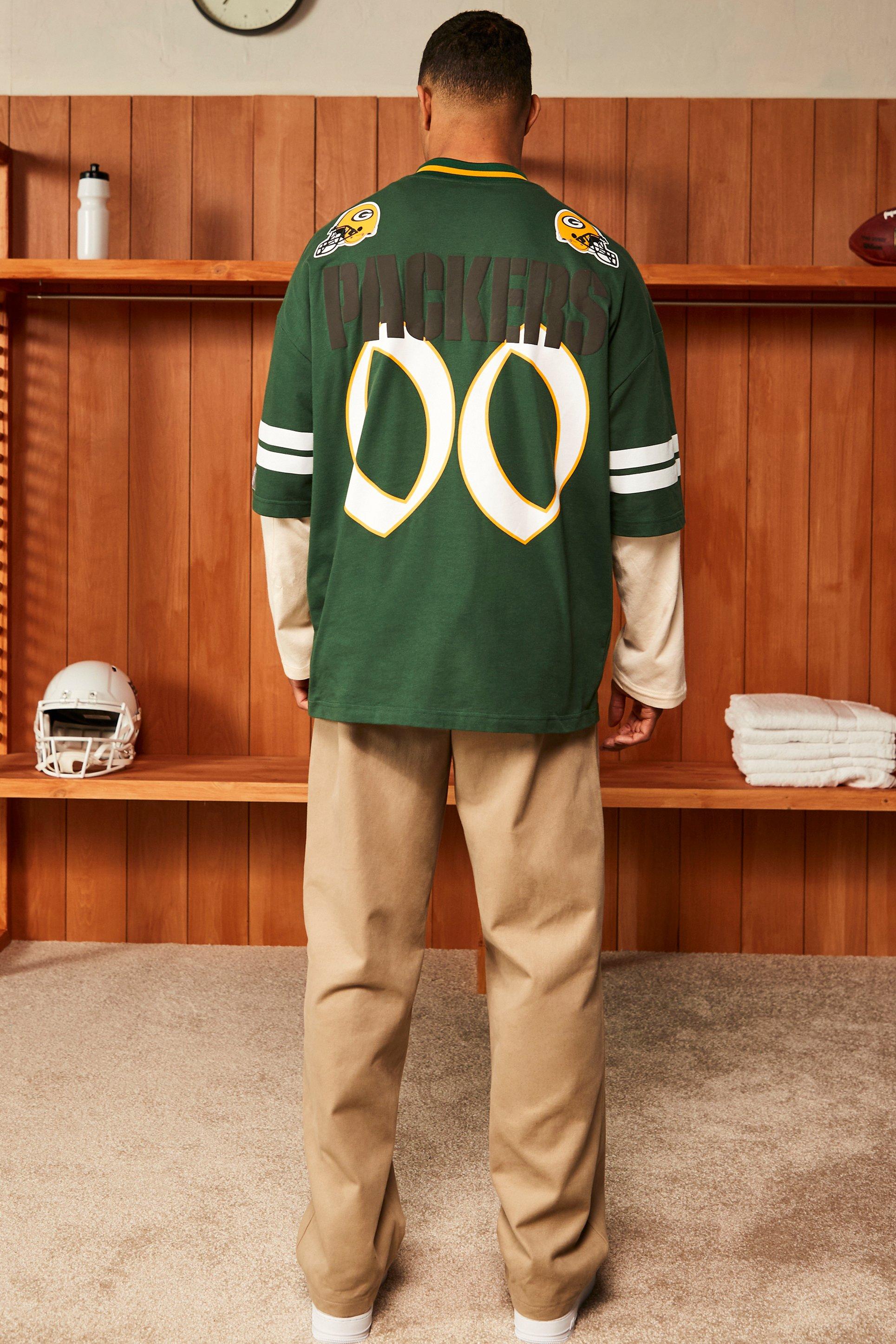 Nfl Oversized Packers Puff Print T-shirt