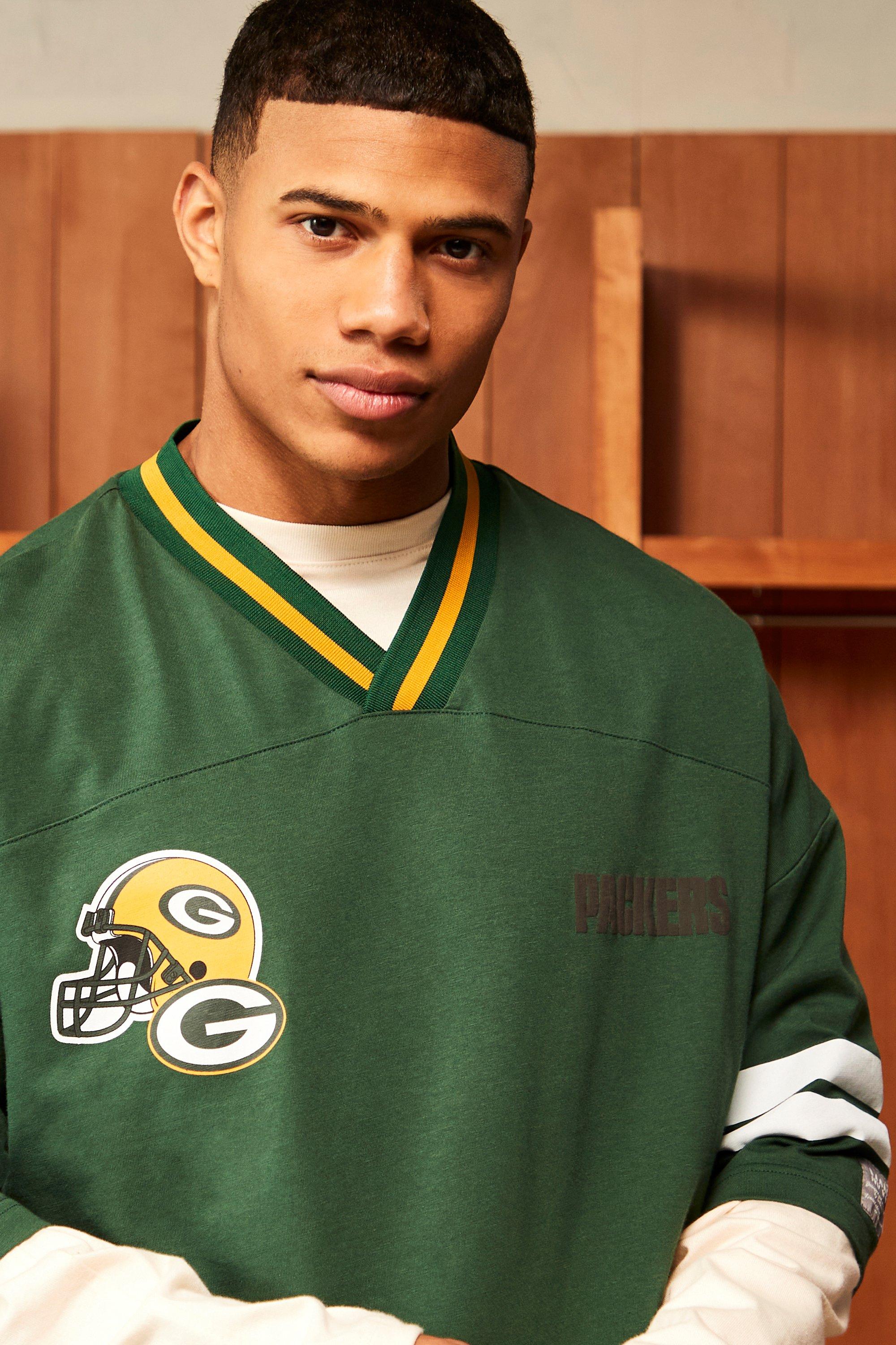 Nfl Oversized Packers Puff Print T-shirt