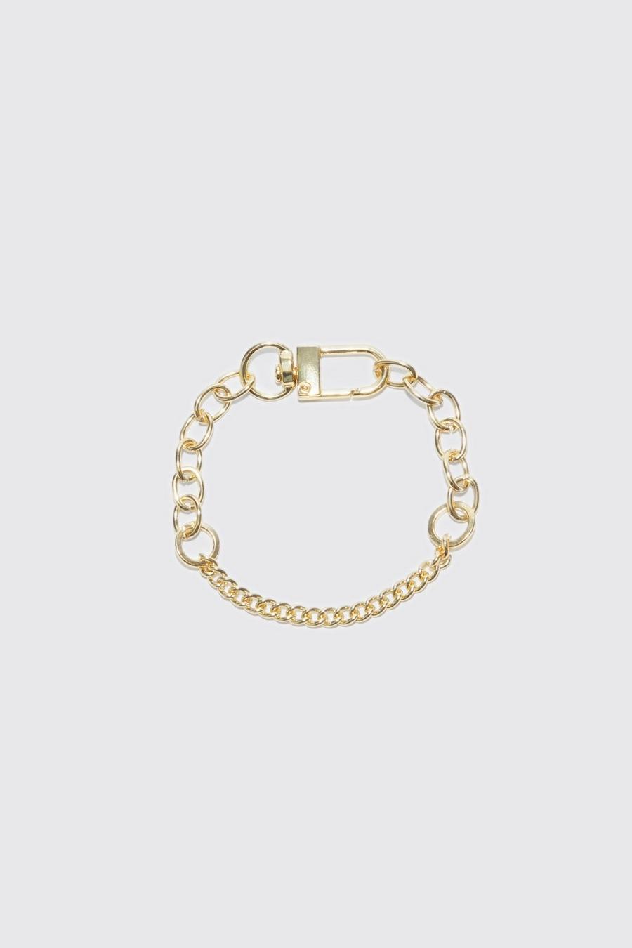 Gold metallic Link Chain Bracelet image number 1