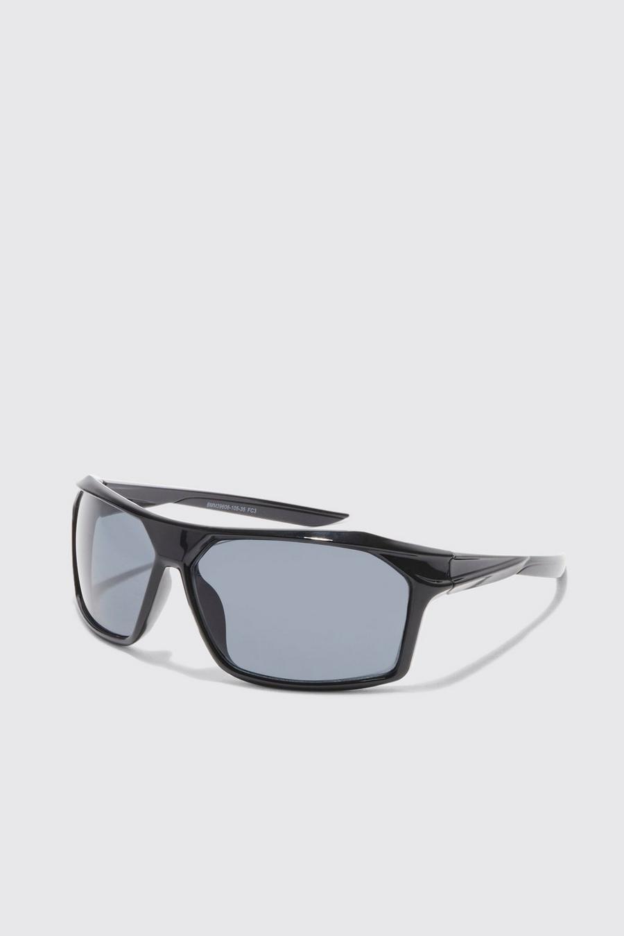 Men's Square Wrap Sunglasses | Boohoo UK