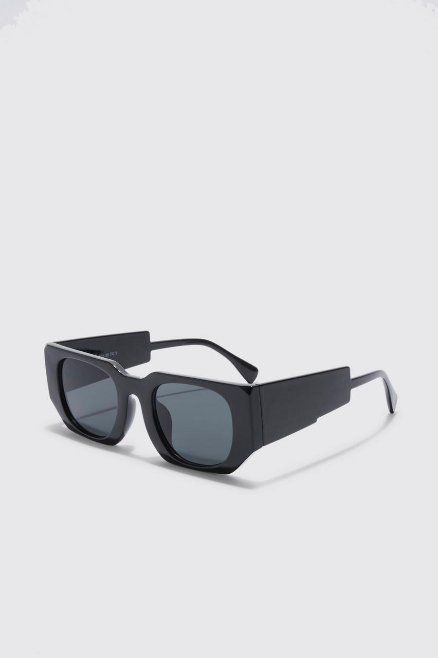 Black schwarz Chunky Square Sunglasses
