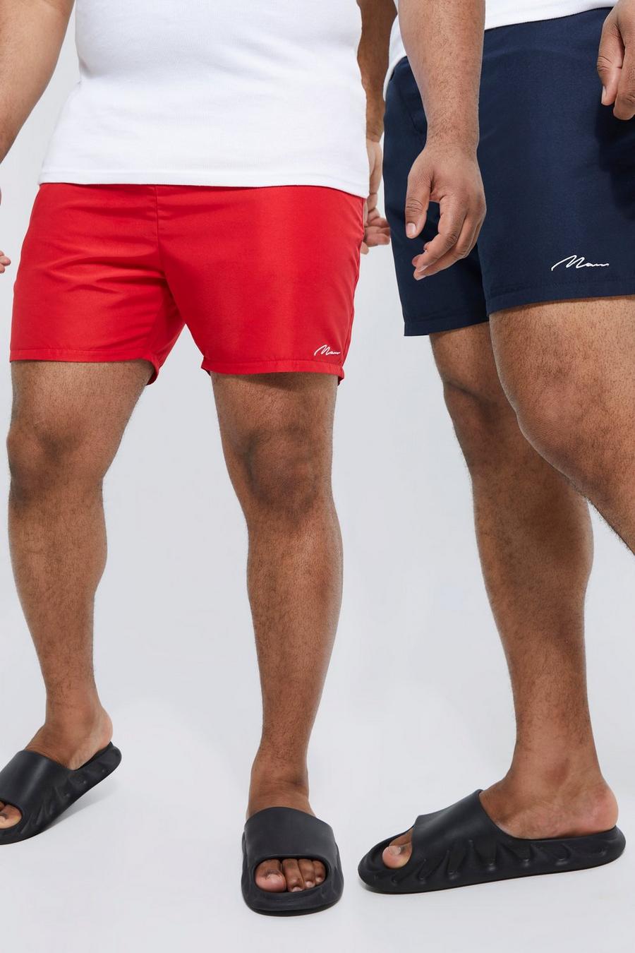 Multi Plus Man Signature Mid 2 Pack Swim Shorts  