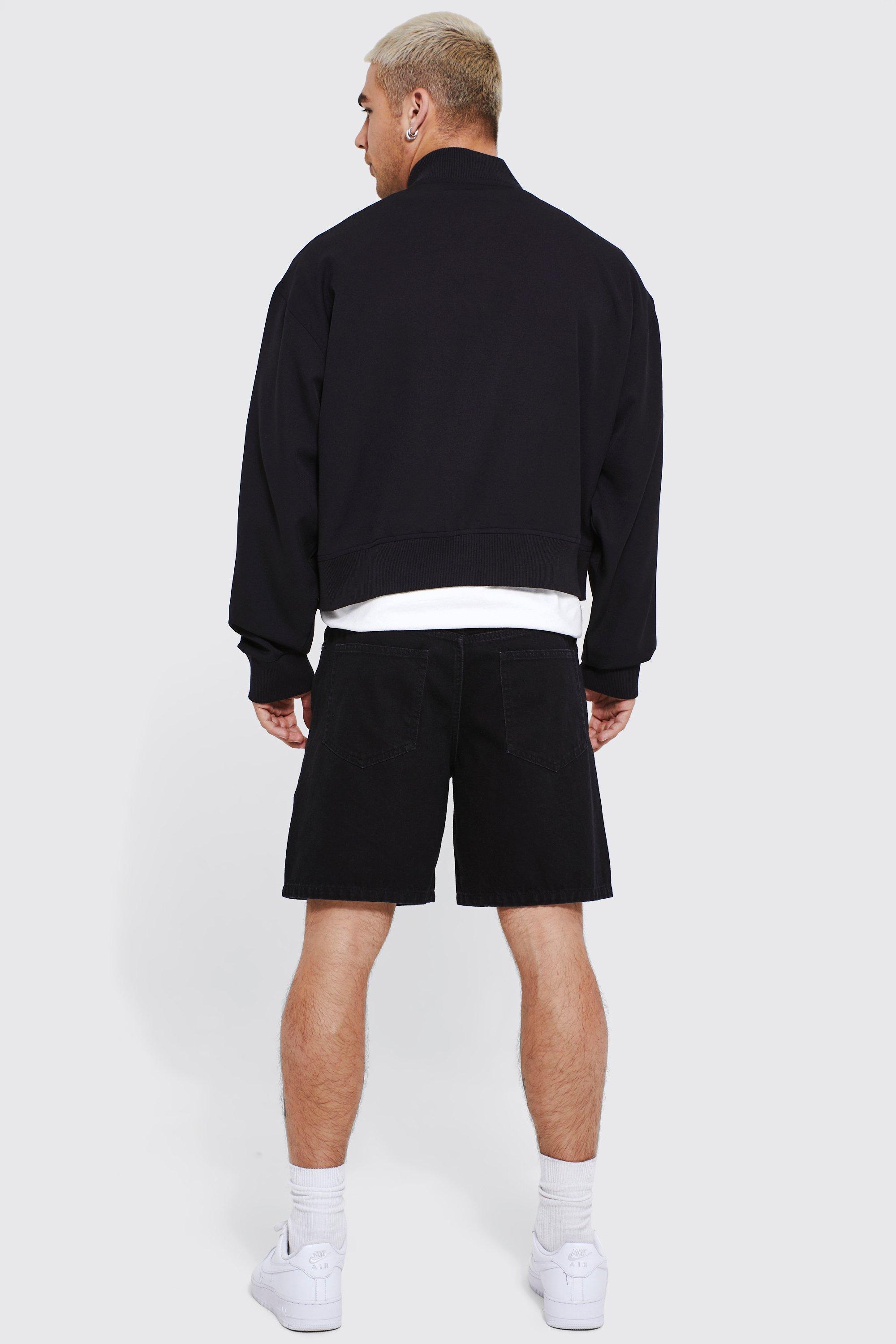 Stretch Boxy Bomber | boohoo USA Stretch Boxy Bomber | boohoo USA