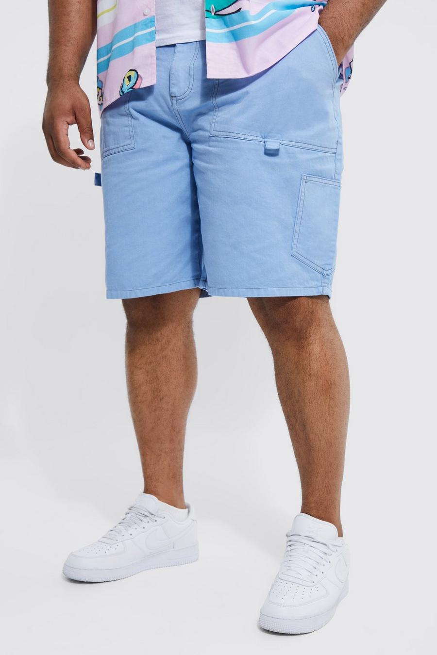 Light blue Plus Relaxed Fit Carpenter Cargo Short  image number 1