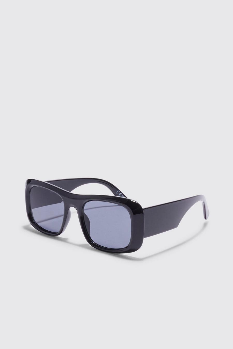 Black schwarz Square Oversized Sunglasses