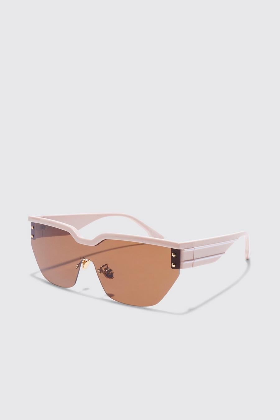 Ecru white Visor Sunglasses
