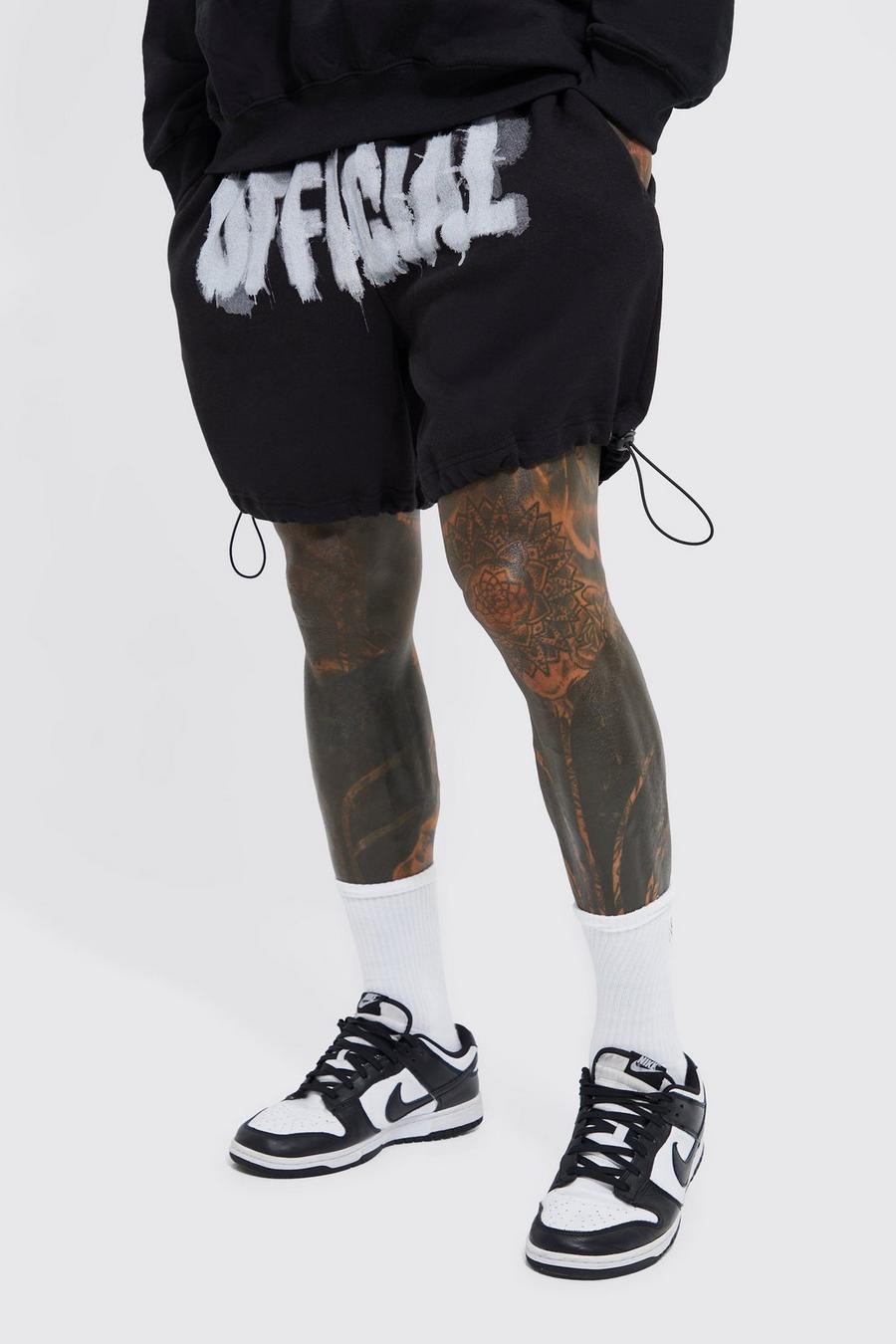 Black noir Short Oversized Official Toggle Jersey Short