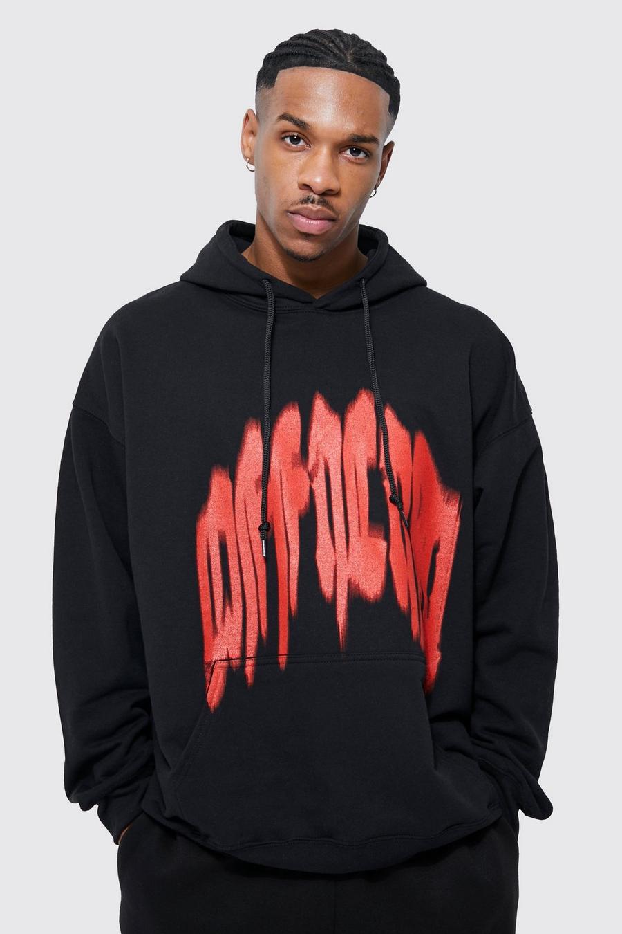 Official Hoodie mit Official Text-Print, Black image number 1
