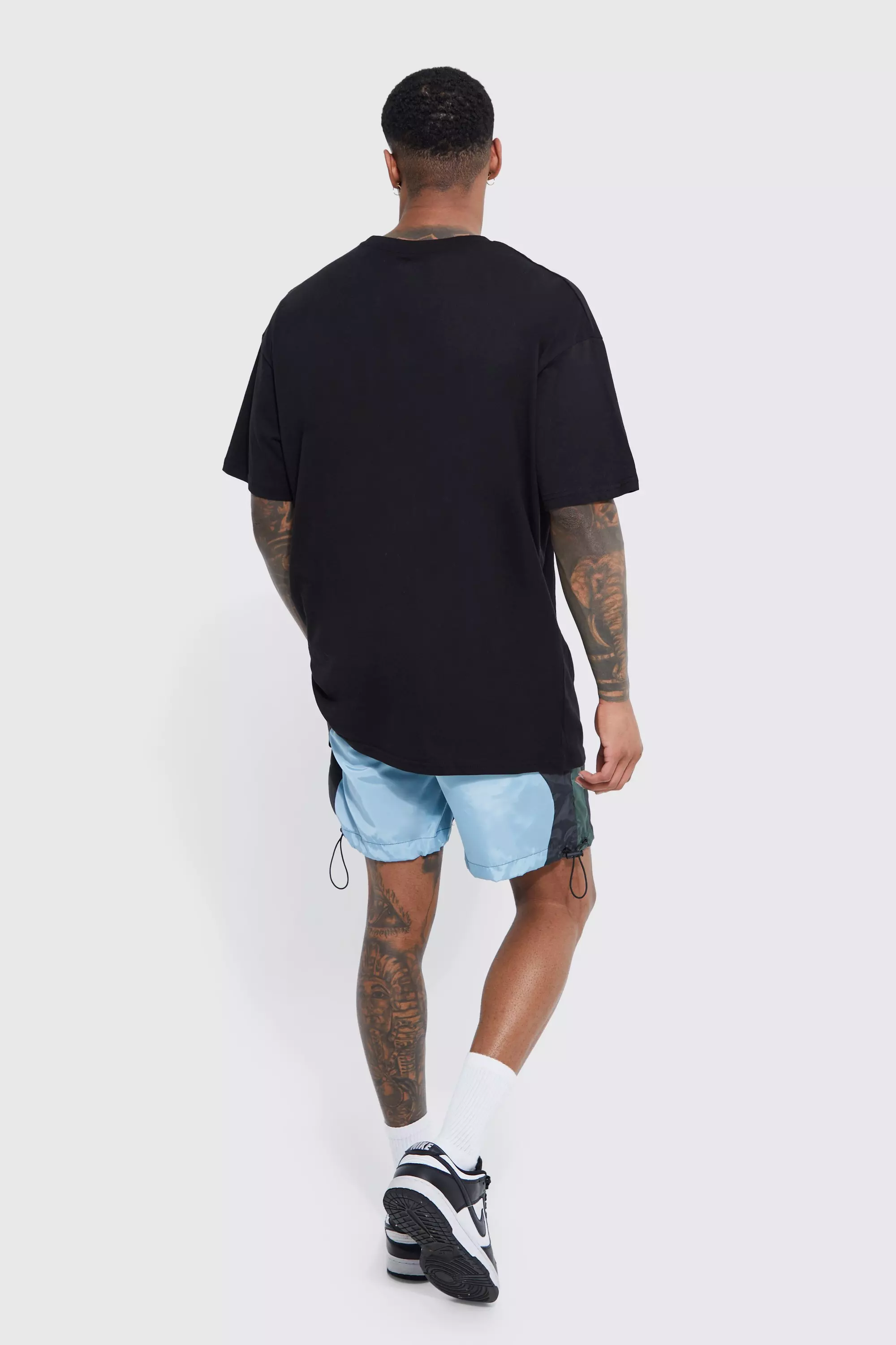 Relaxed Fit Nylon Shorts