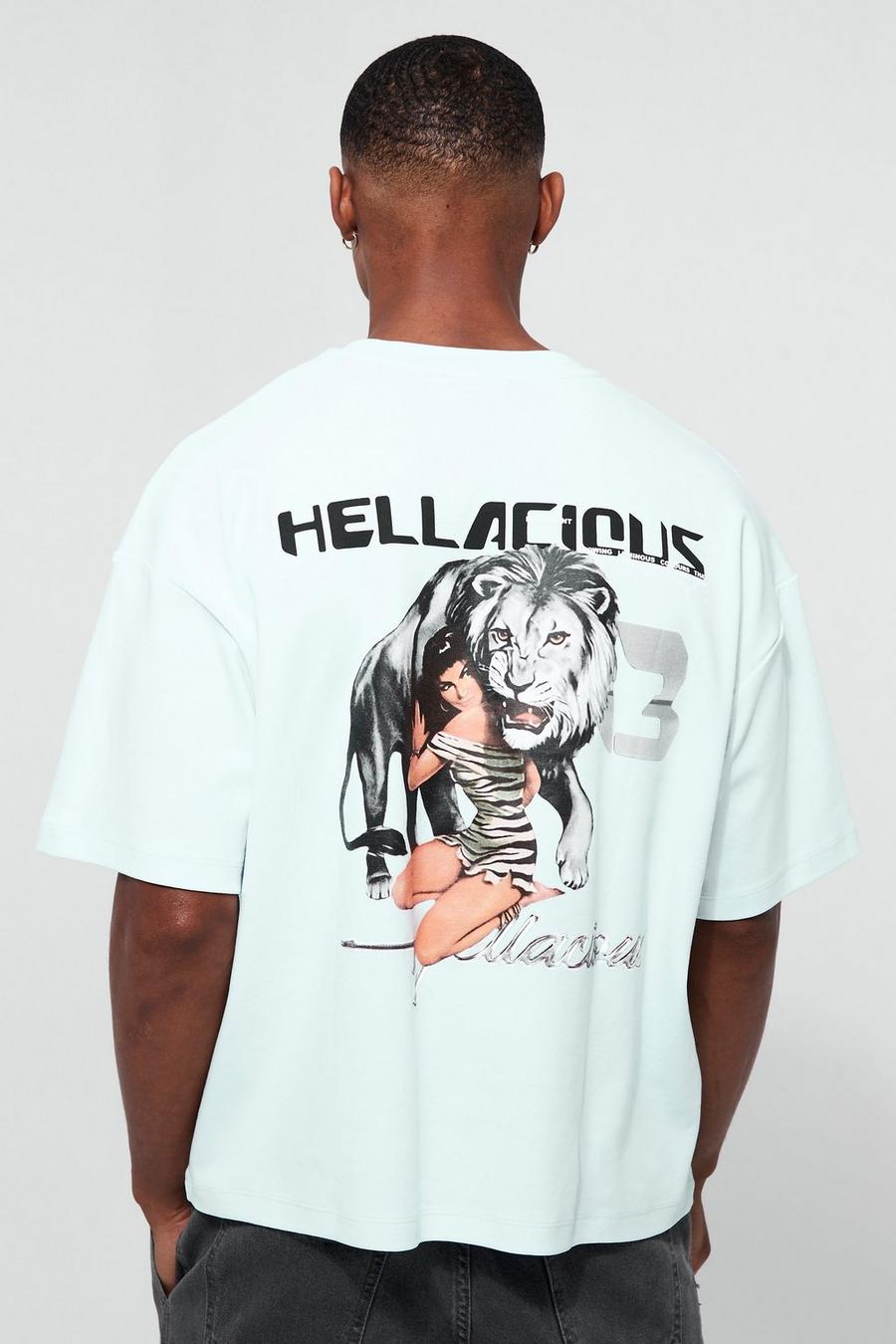Oversized Boxy Interlock Graphic T-shirt | boohoo USA Oversized Boxy Interlock Graphic T-shirt | boohoo USA
