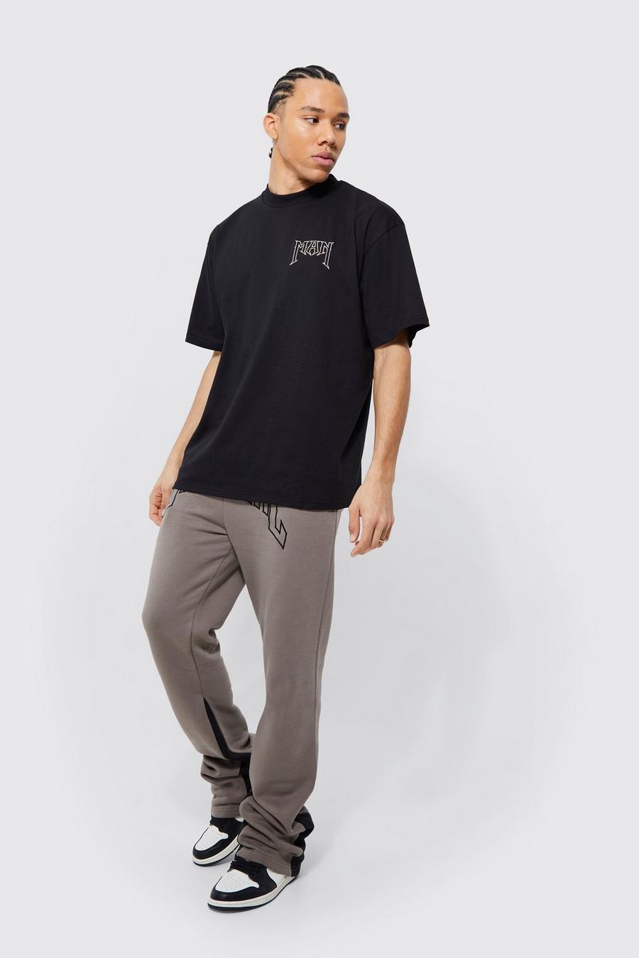 Tall Man Official Gusset T-shirt Tracksuit, Khaki kaki