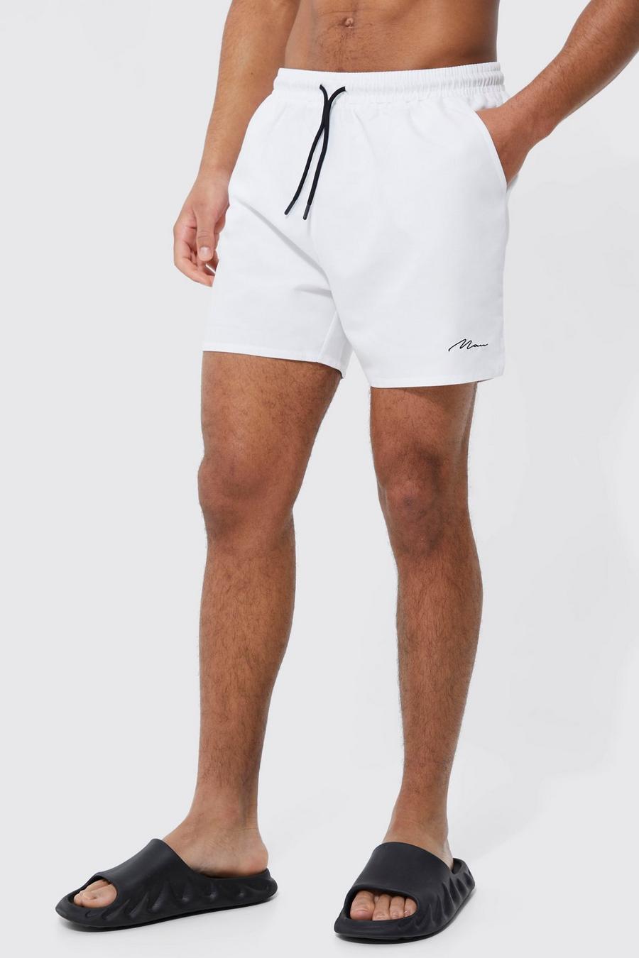 Tall Man Signature Badehose, White image number 1