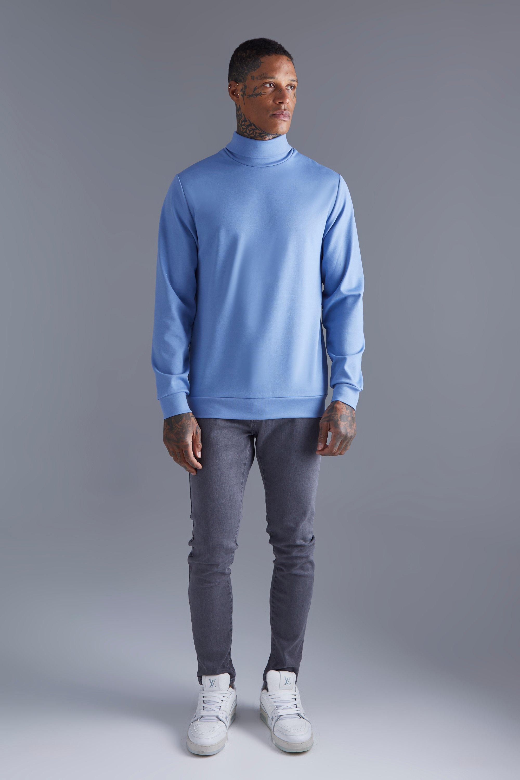 Slim Premium High Neck Sweatshirt