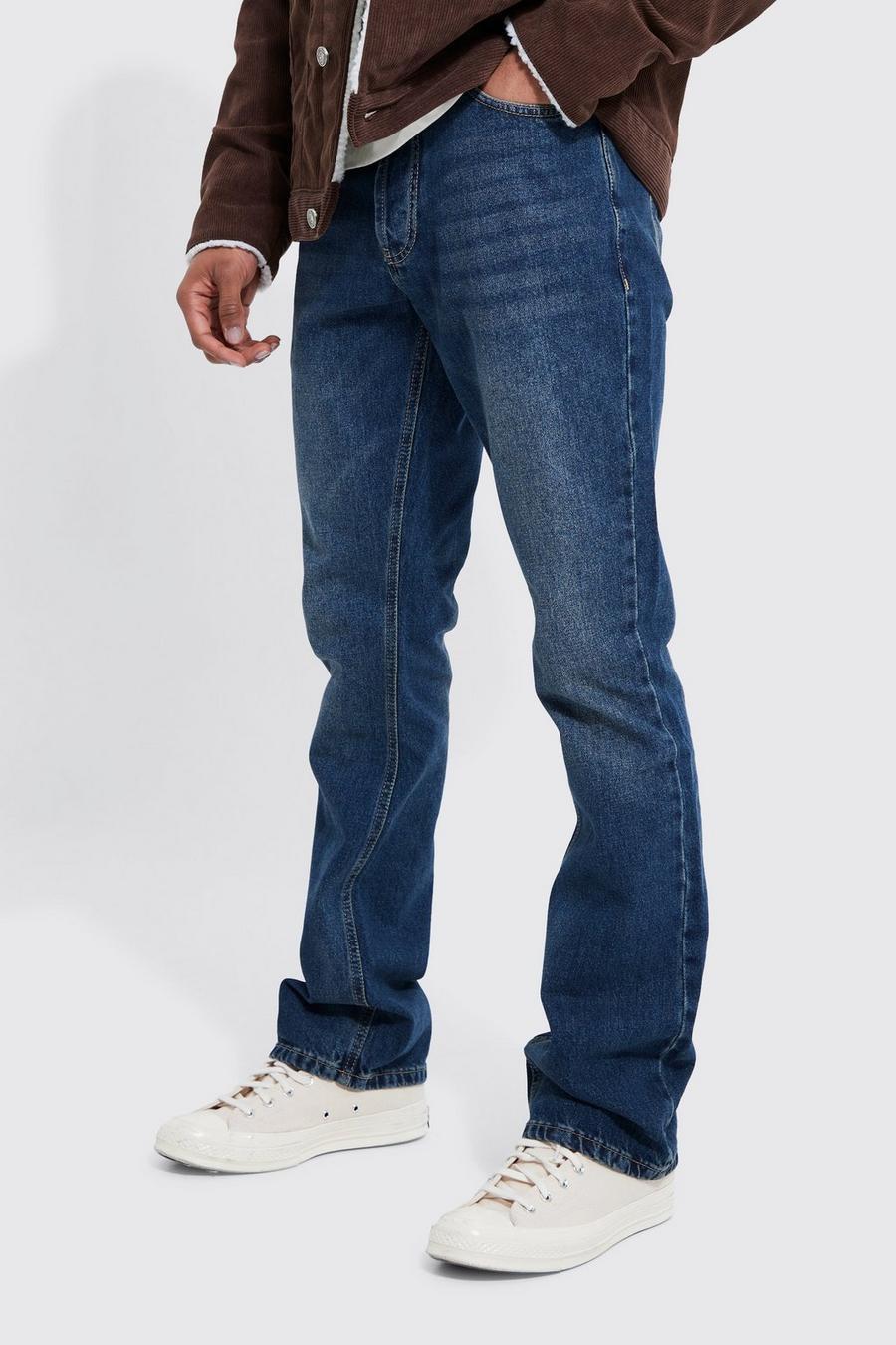 Antique blue Slim Rigid Flare Jeans image number 1
