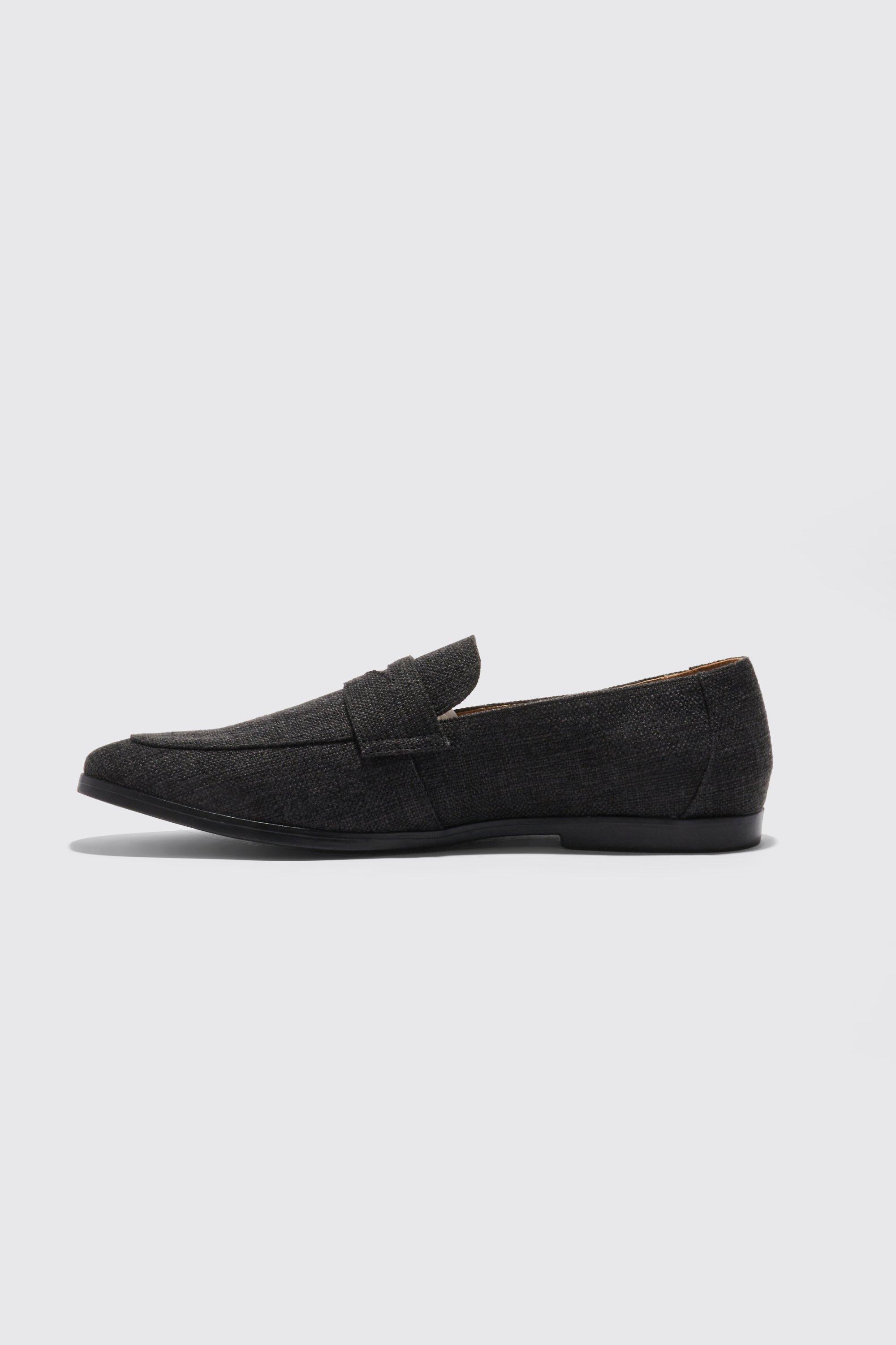 Mens hot sale linen loafers