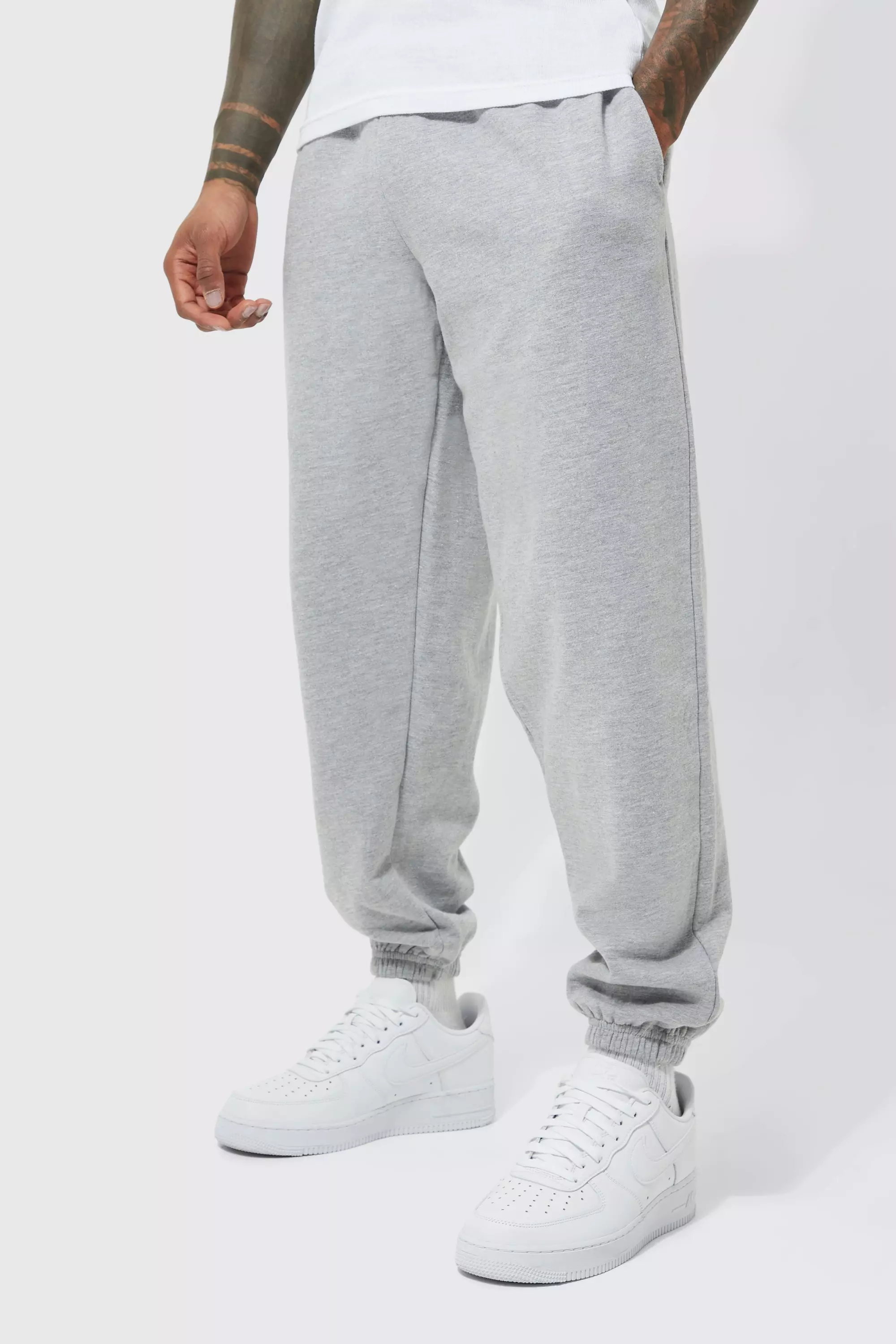 Grey marl Basic Oversized Fit Jogger alternative image