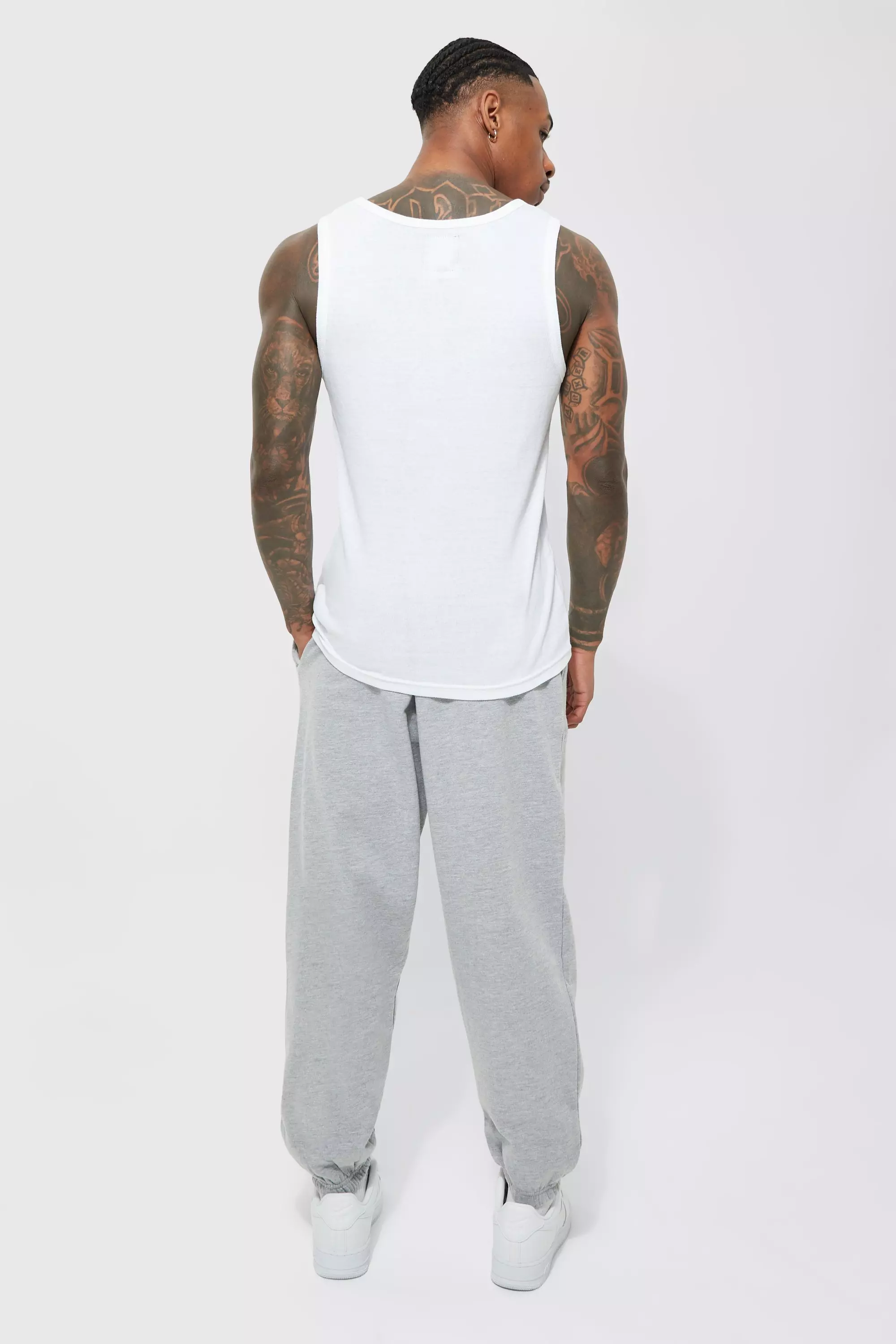 Grey marl Basic Oversized Fit Jogger alternative image