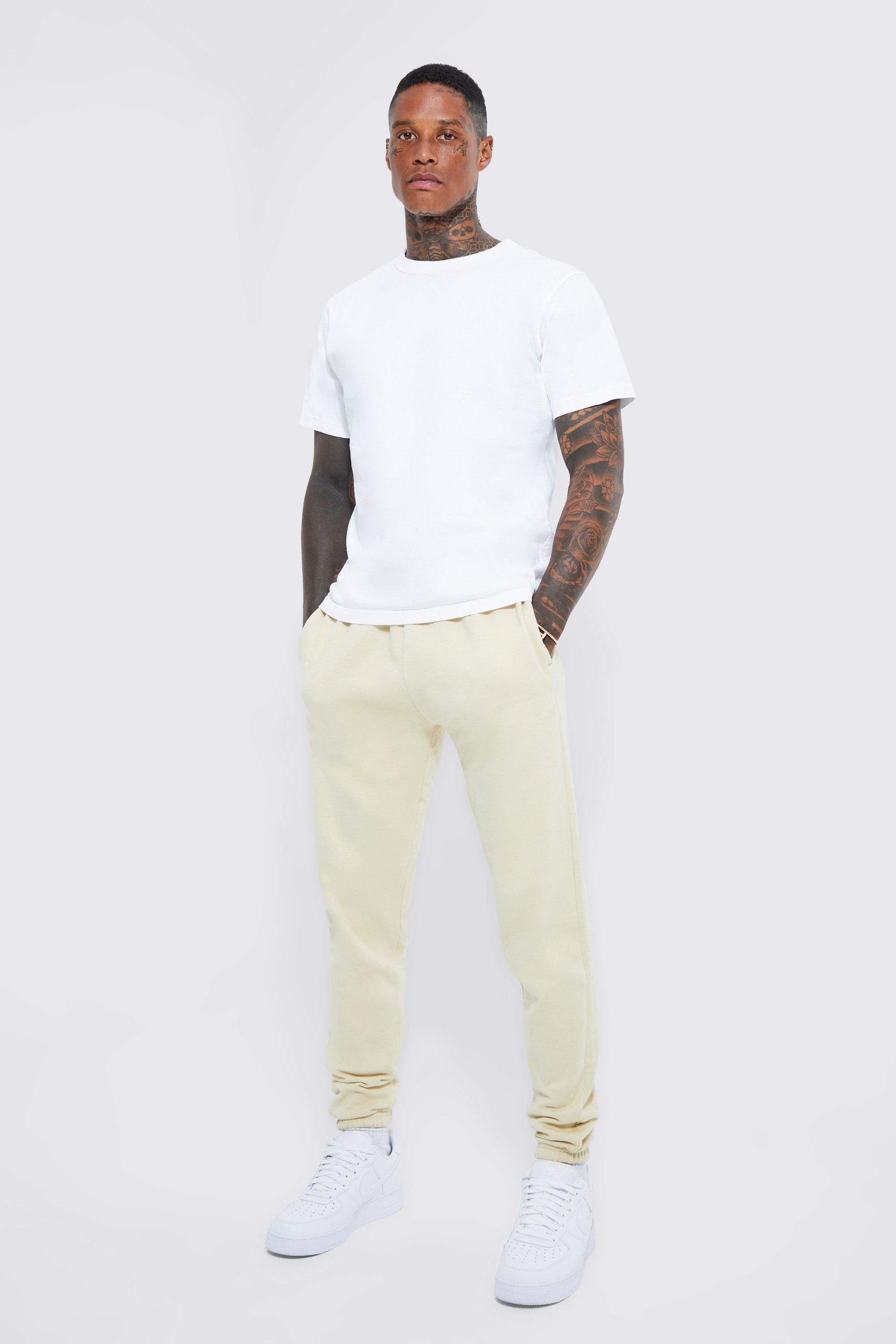 Boohoo cream joggers new arrivals