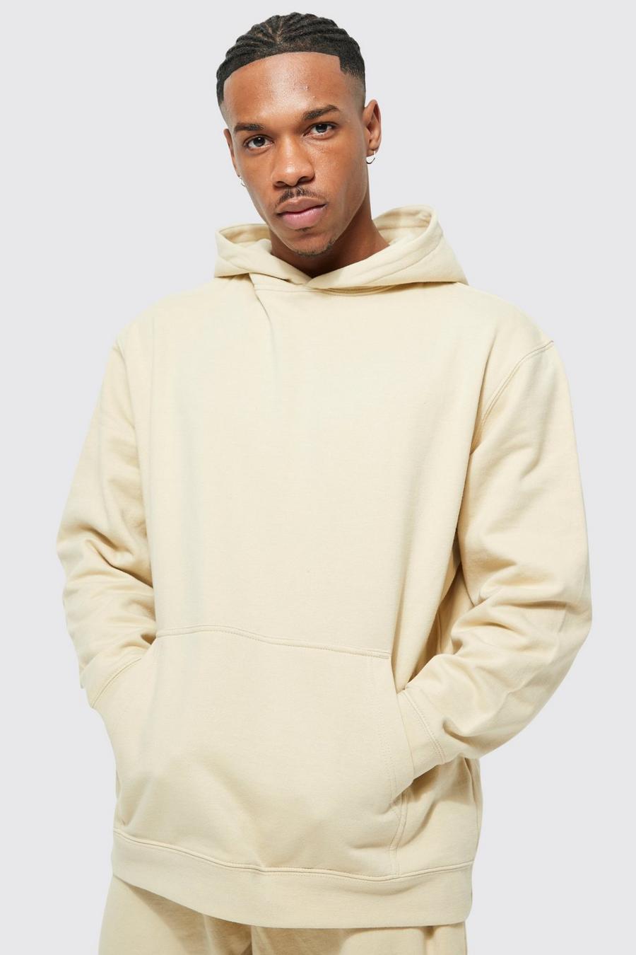 Sand Basic Oversized Fit Hoodie image number 1