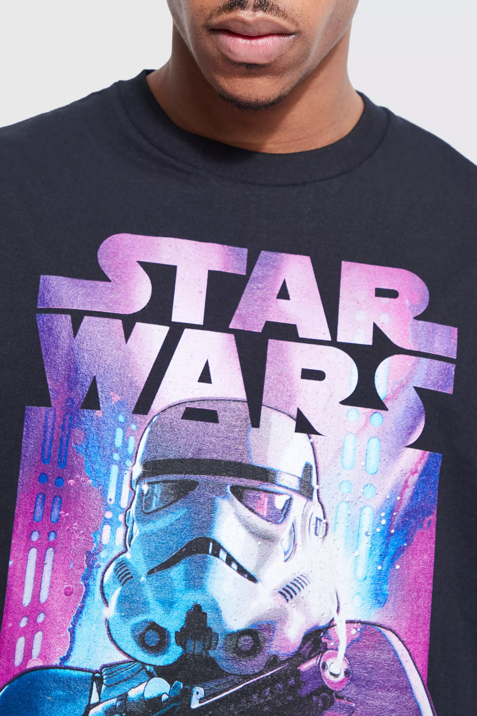 Oversized star best sale wars t shirt