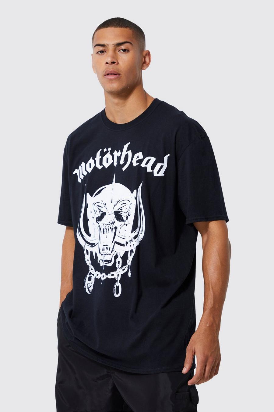 T-shirt oversize à imprimé Motorhead, Black