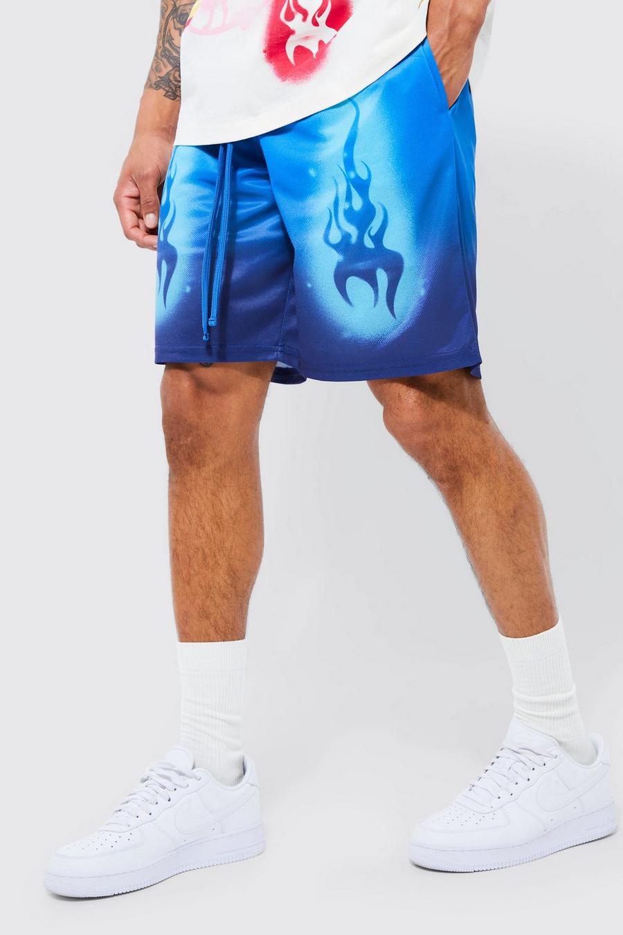 Cobalt Mesh Ombre And Flame Short image number 1