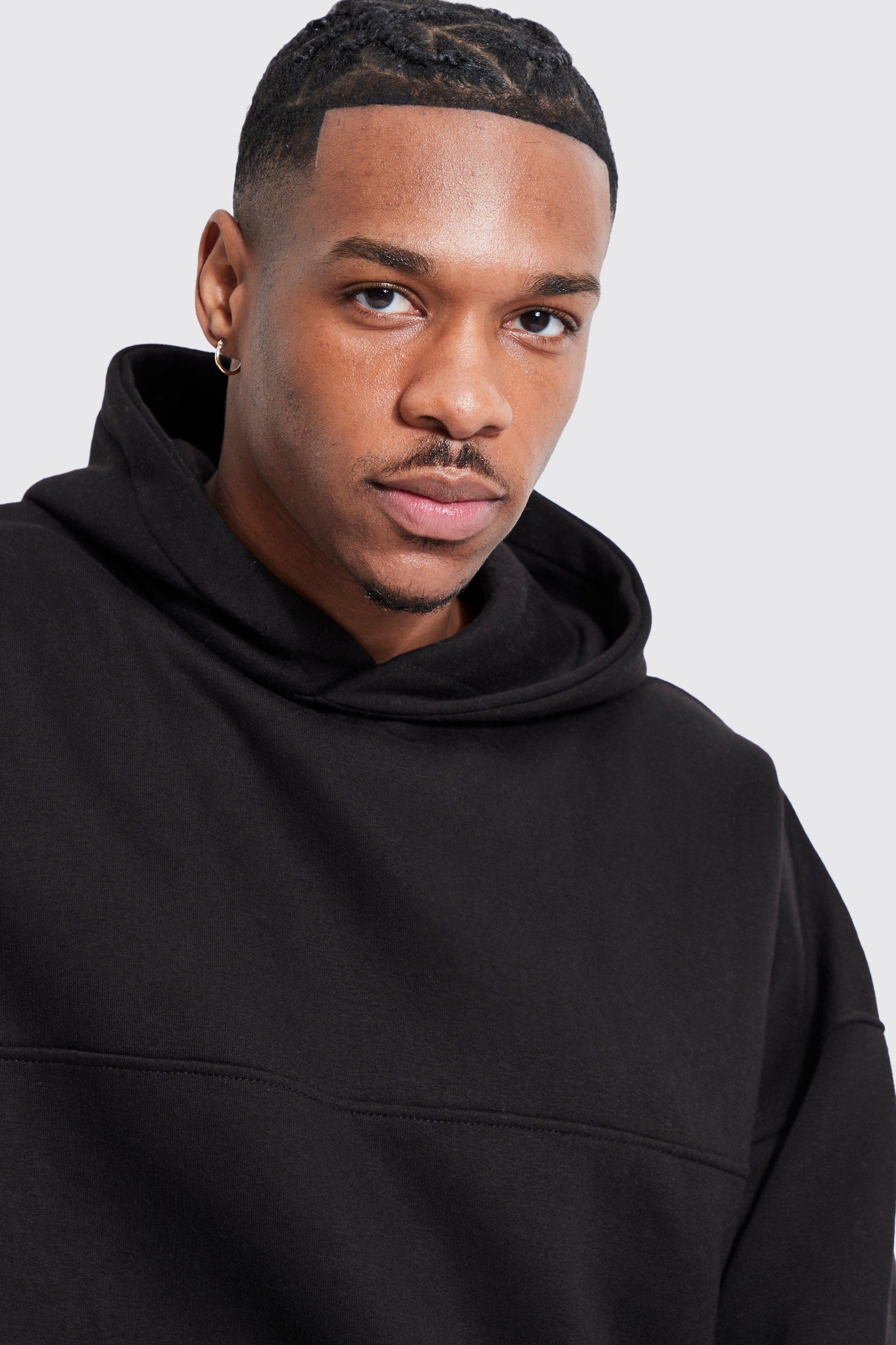 Drop shoulder cut out hoodie outlet