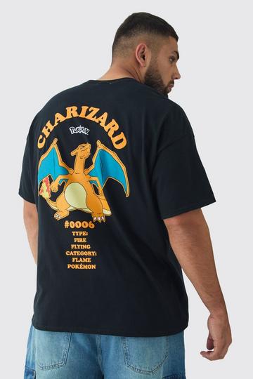 Black Plus Pokémon License T-shirt