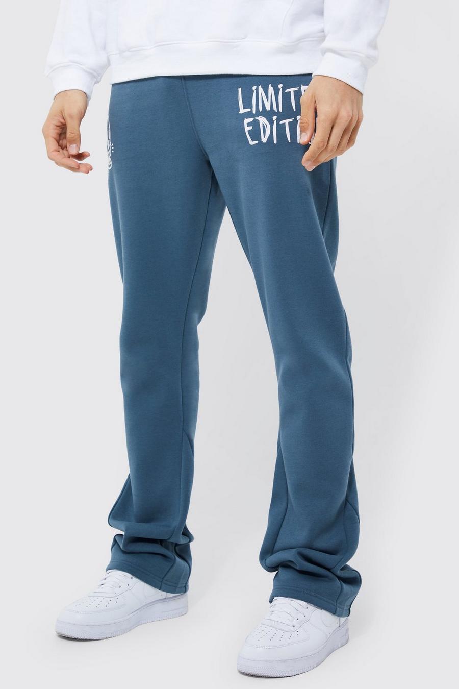 Slate blue Tall Slim Fit Limited Edition Gusset Jogger image number 1