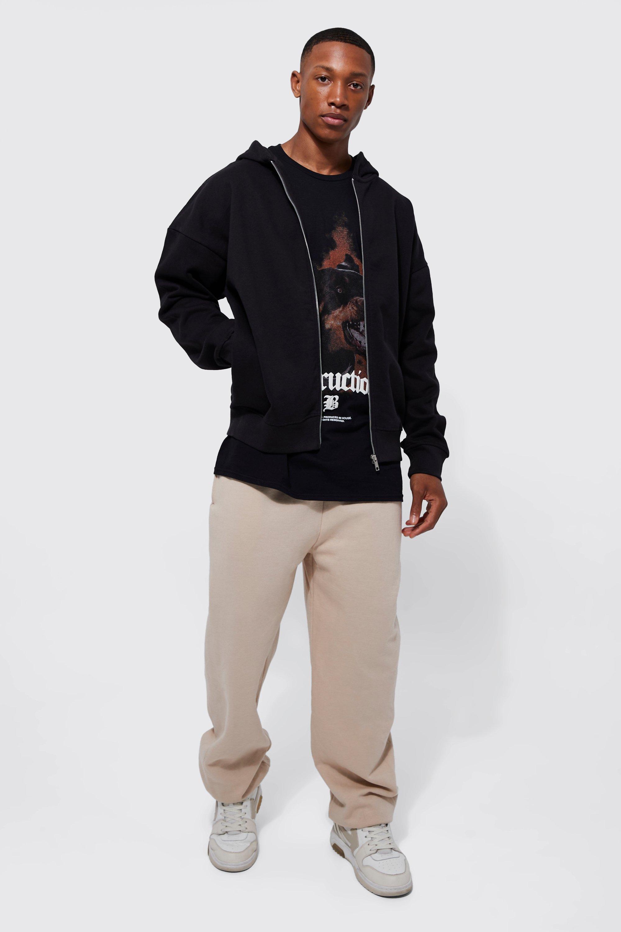Black hoodie boohoo shop