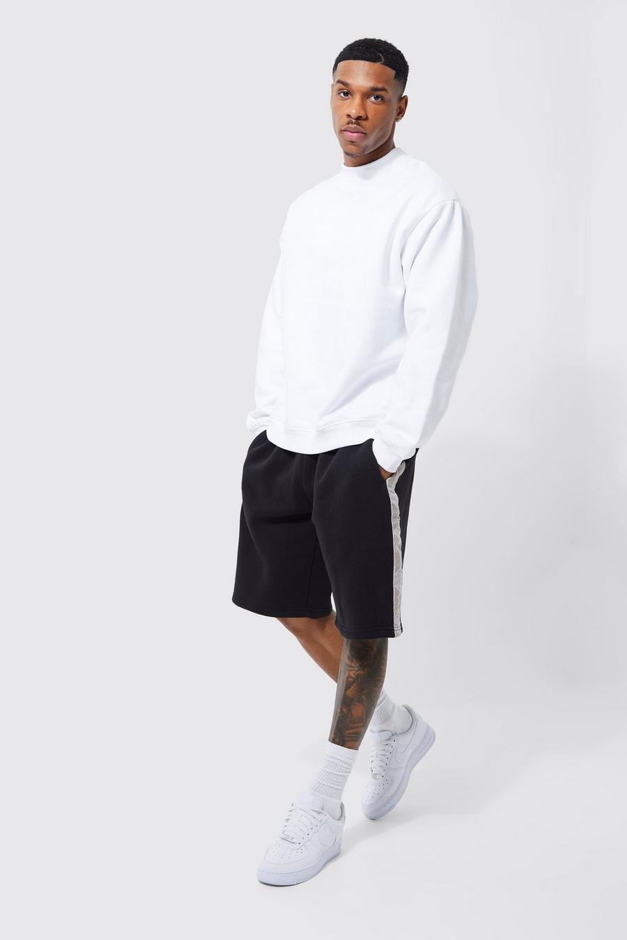 White Oversized Heavyweight Sweatshirt image number 1