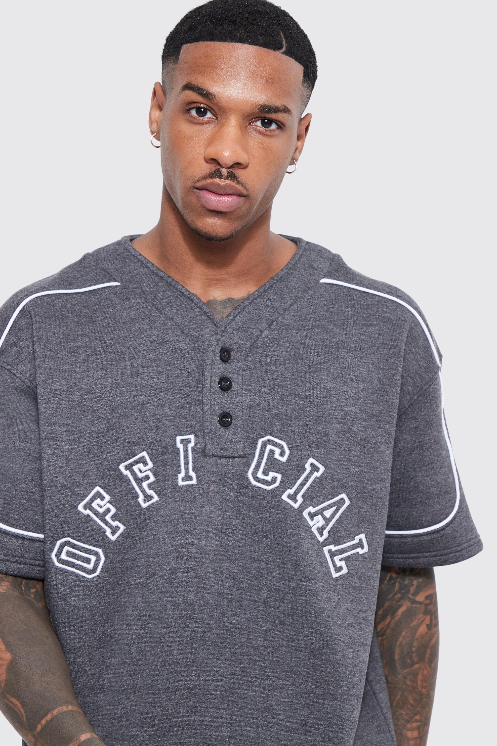 Oversized Official Denim Baseball Shirt