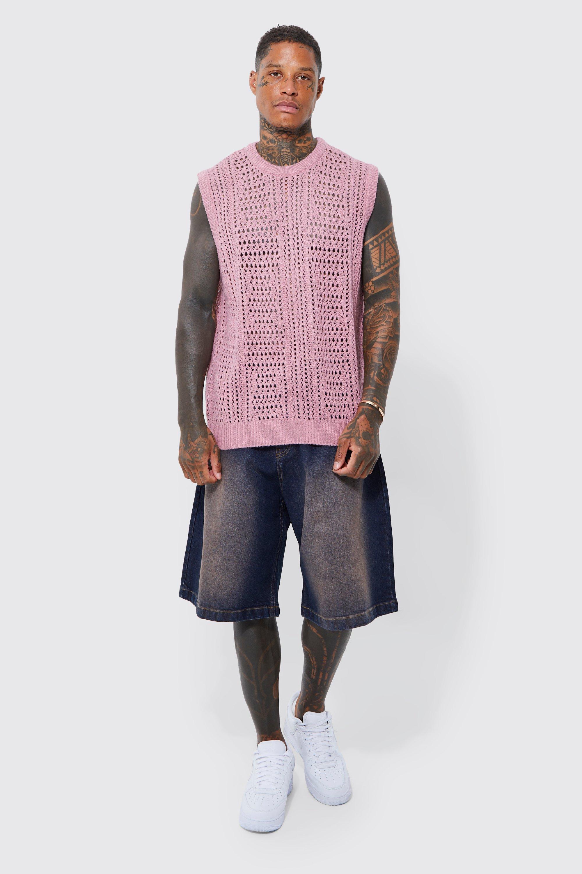 Knitted store vest boohoo