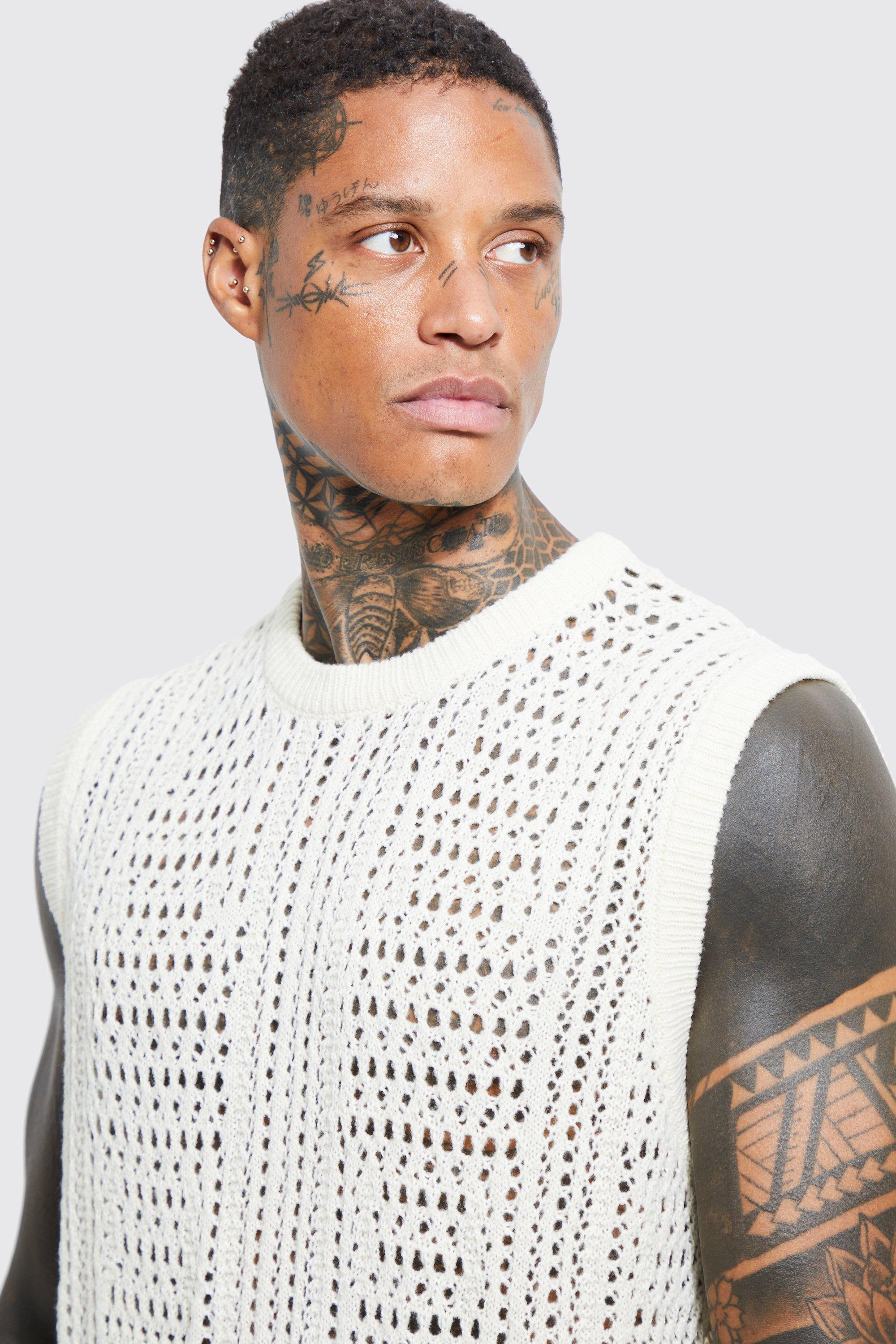 Knitted store vest boohoo