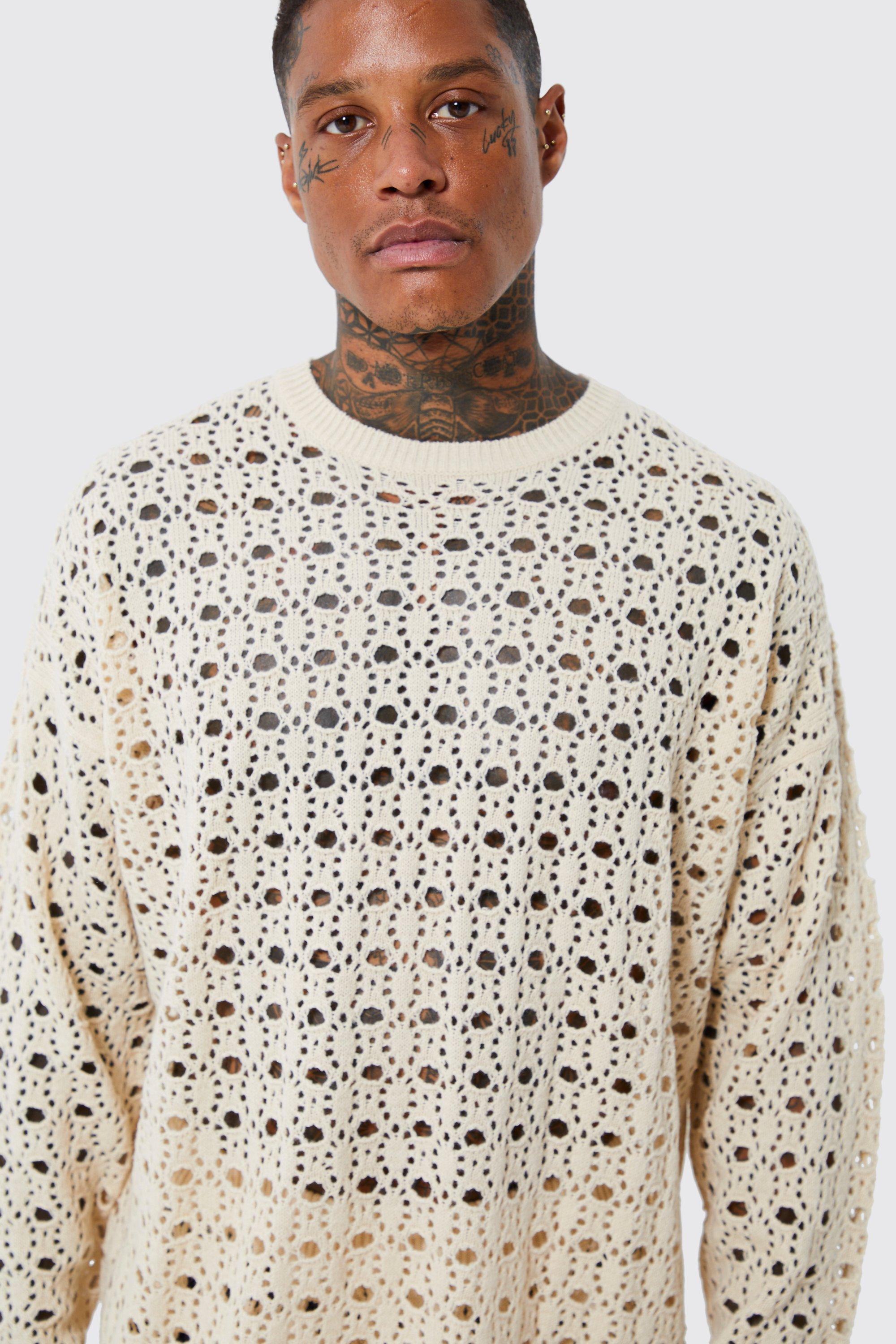 Cream oversized outlet jumper