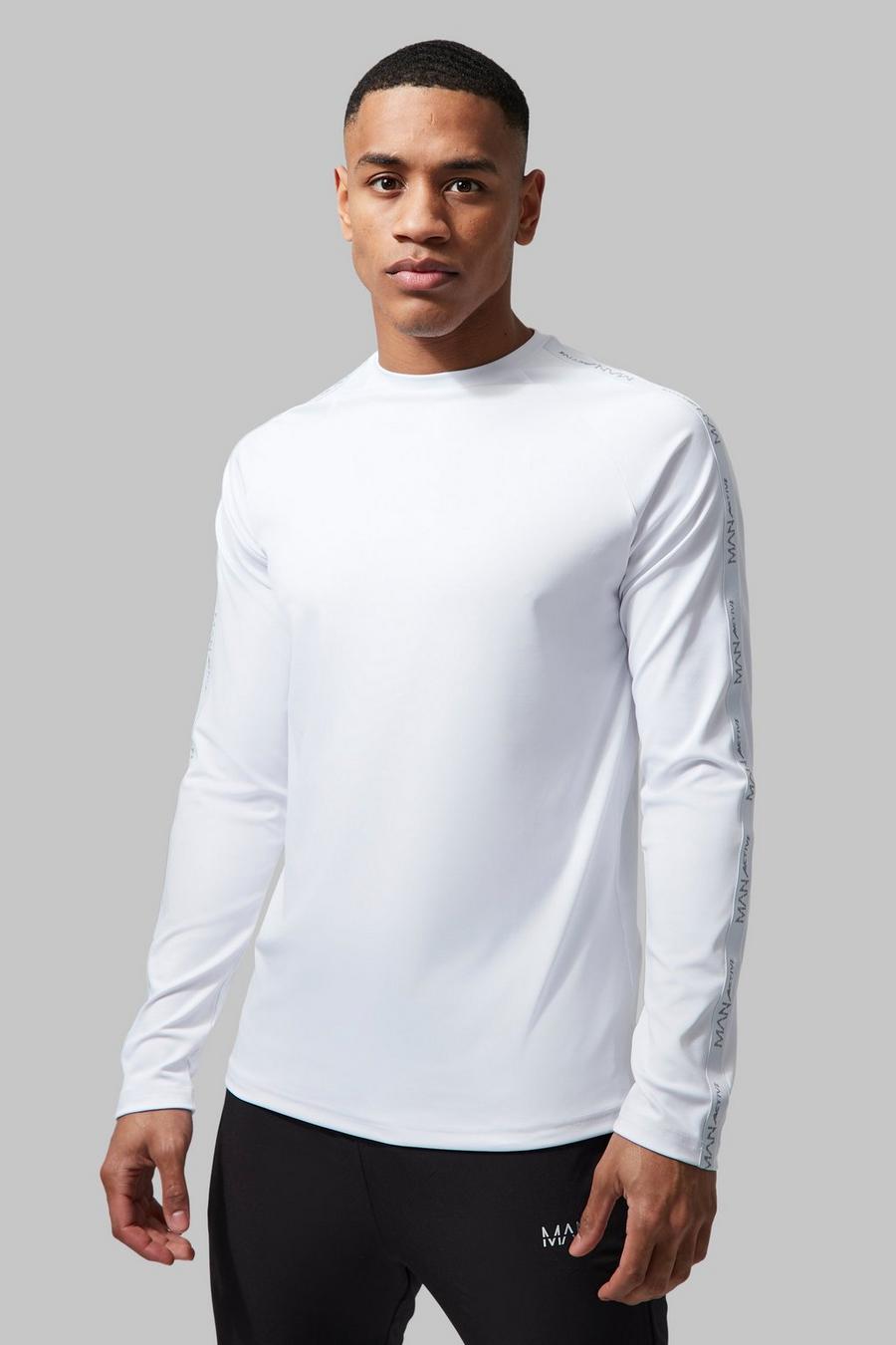 White Man Active Tape Detail Long Sleeve T-shirt   image number 1