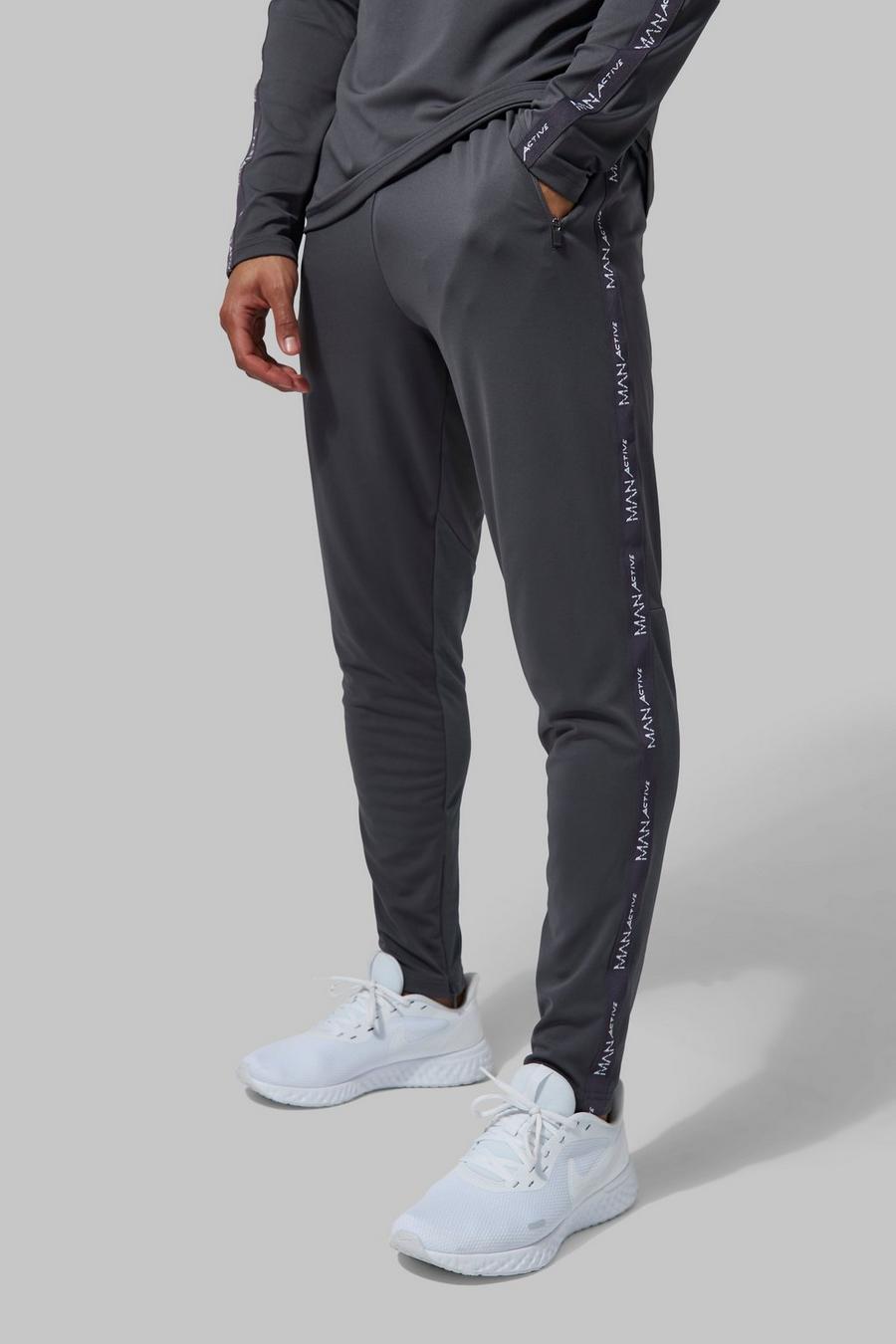 Charcoal Man Active Tape Detail Performance Jogger  image number 1