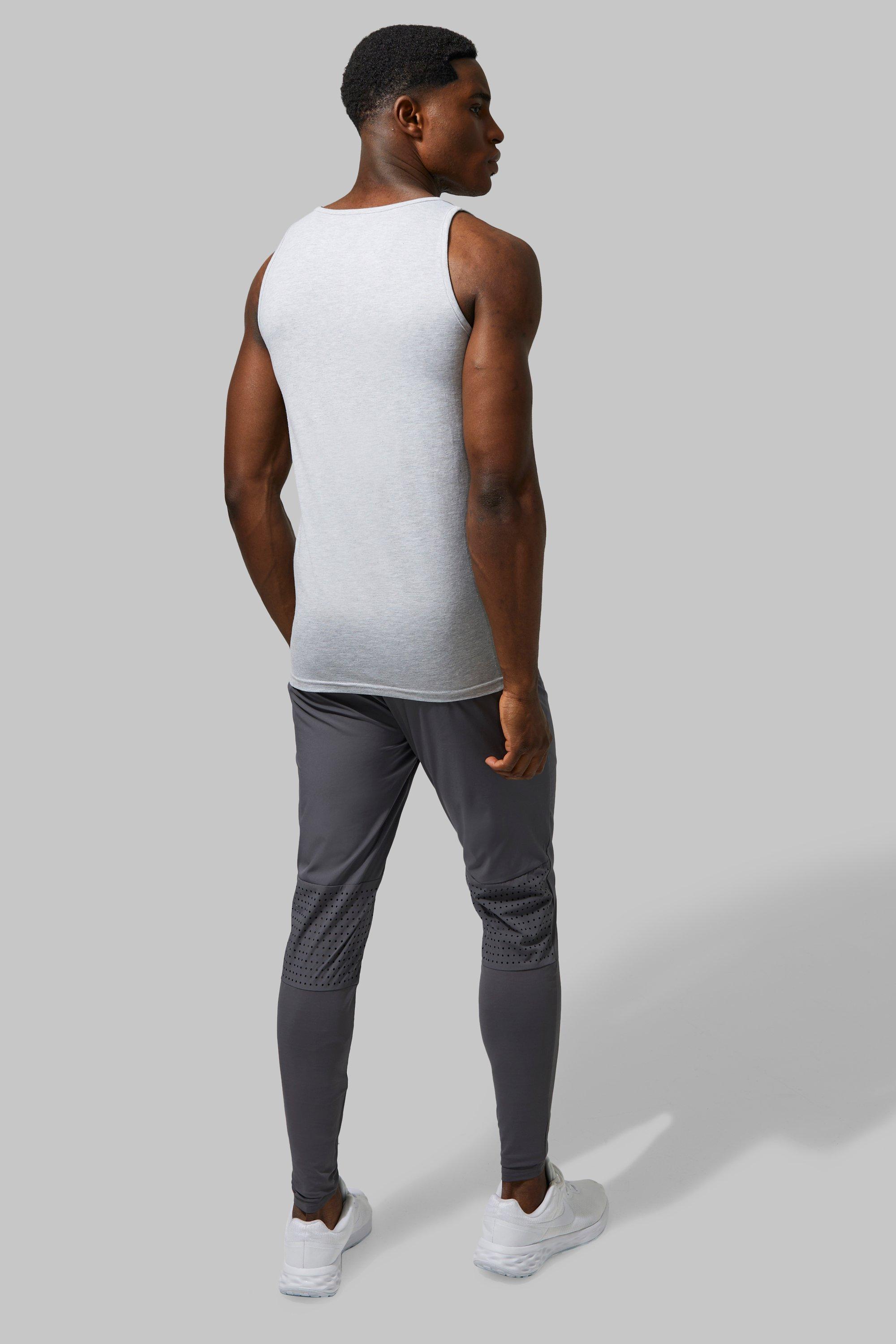 Man Active Gym 2 Pack Muscle Fit Vest boohoo