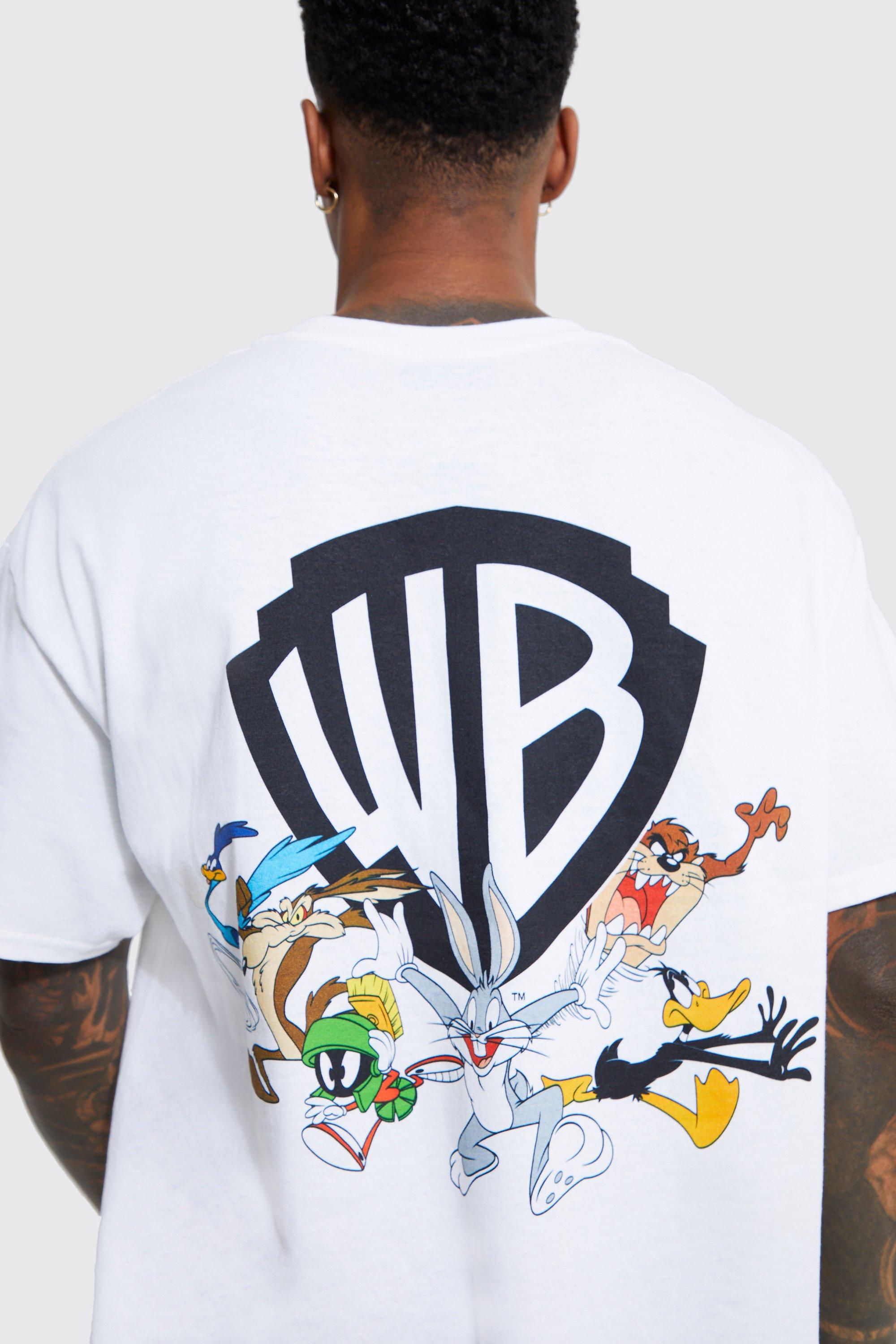 Oversized Warner Bros Logo License T-shirt | boohoo