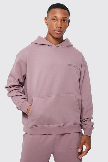 Oversized Limited Premium Boxy Hoodie mauve