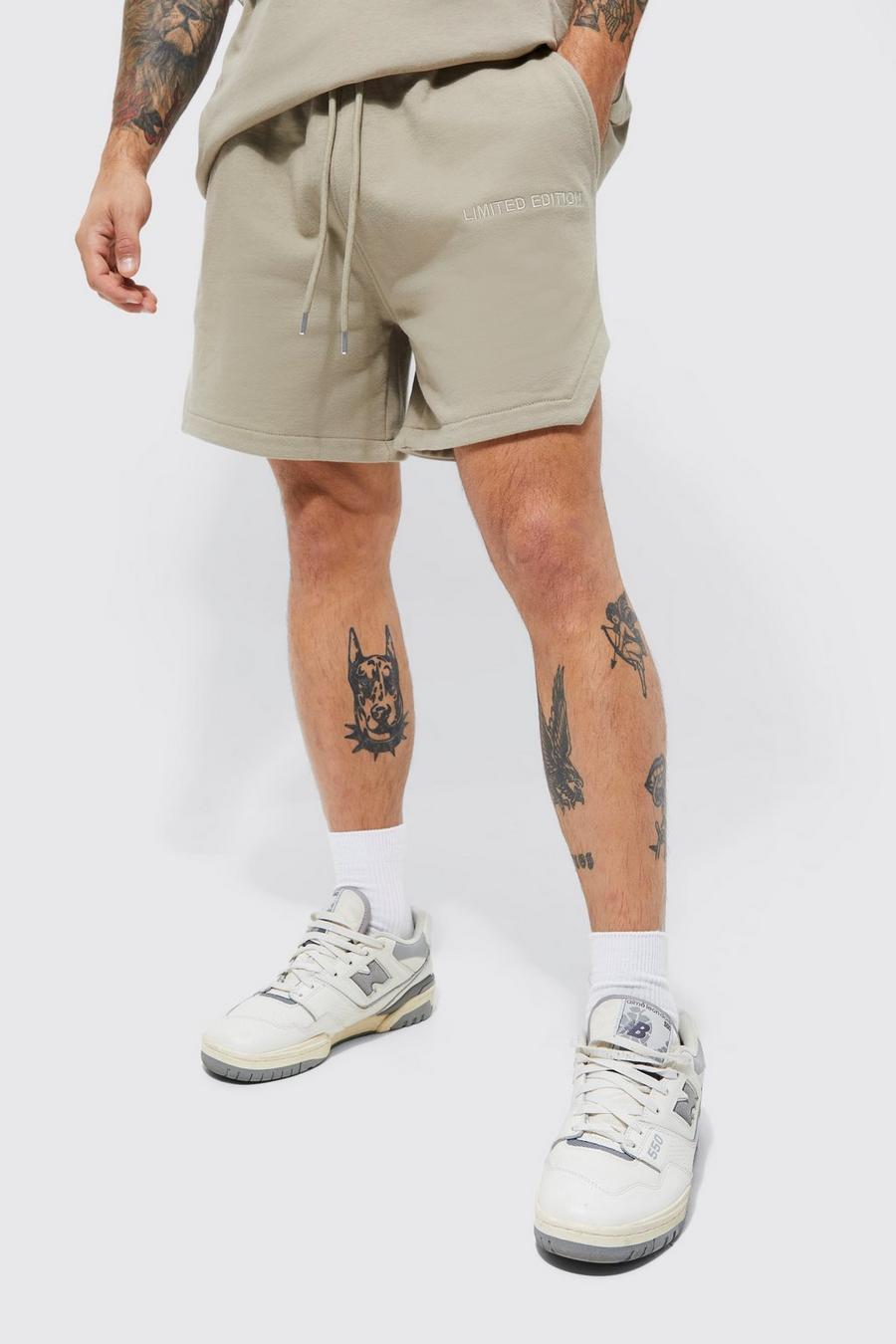 Taupe Relaxed Limited Heavyweight Volley Short image number 1